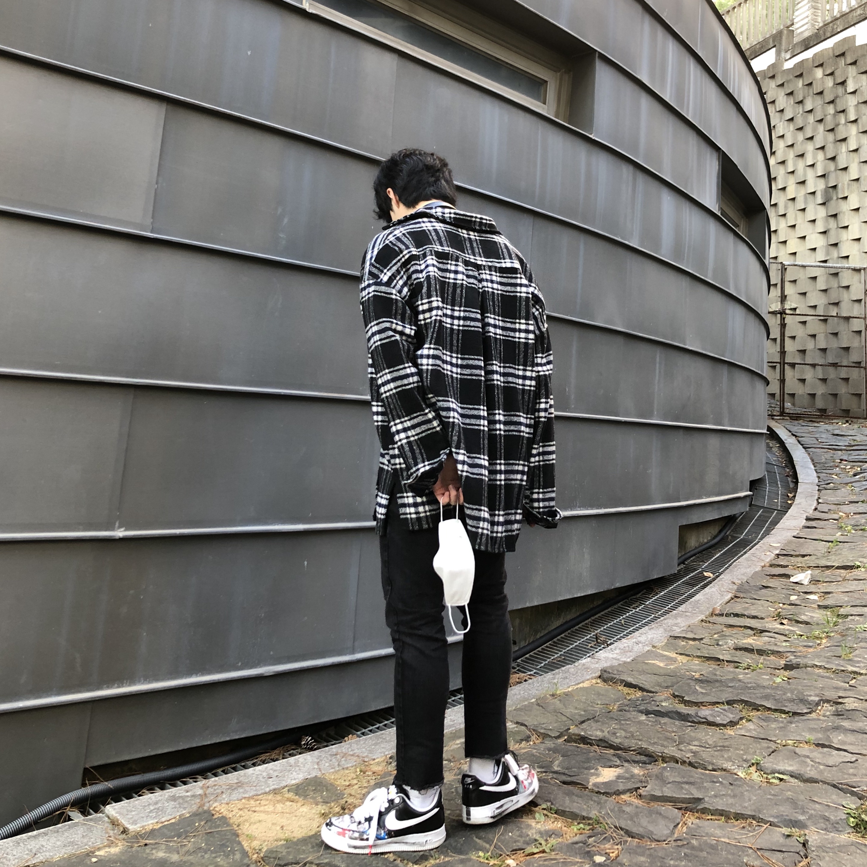Nike x Peaceminusone Air Force 1 Low Para-Noise 착용 스타일