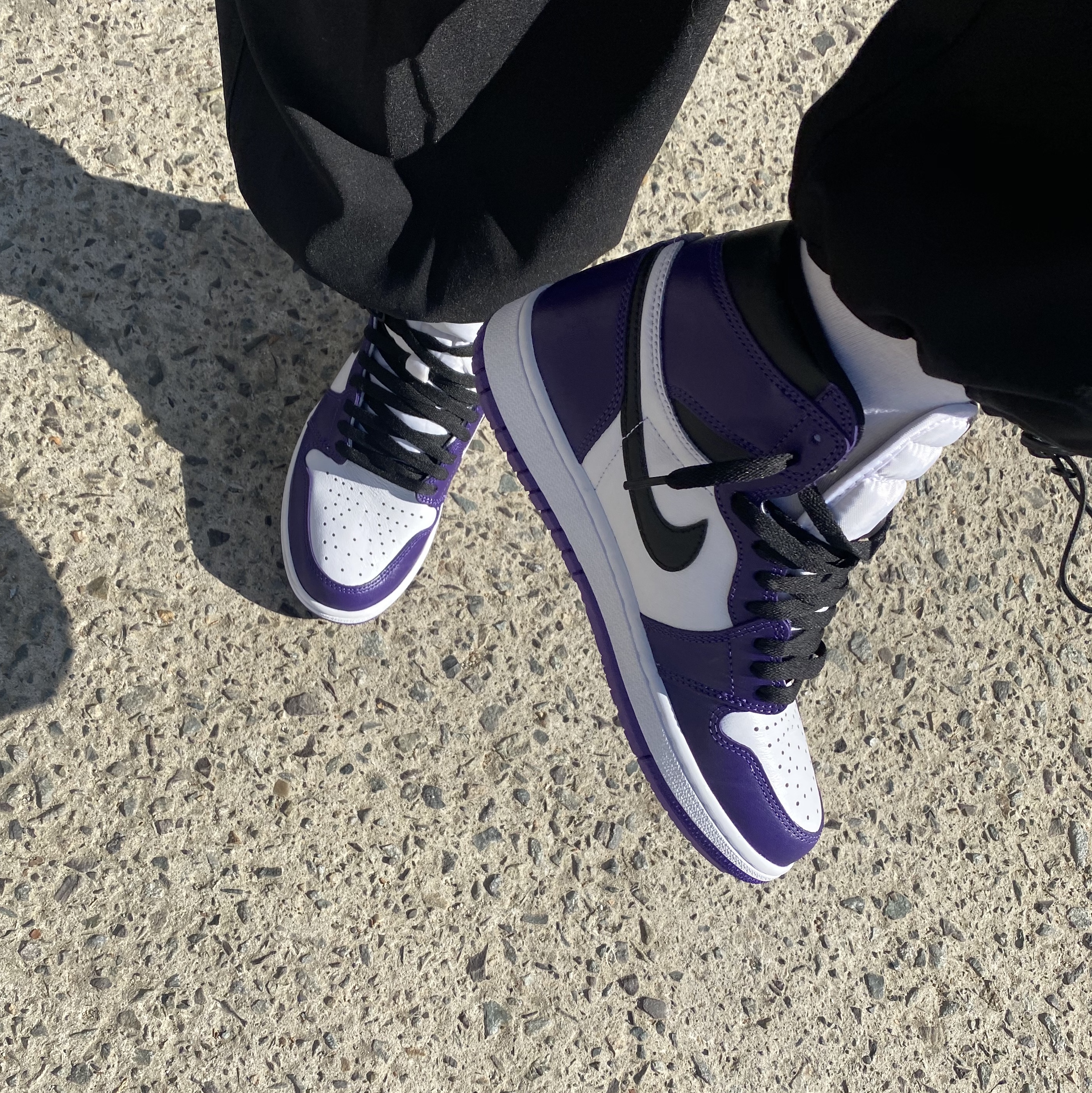 Jordan 1 Retro High OG Court Purple 2020 착용 스타일 - 2