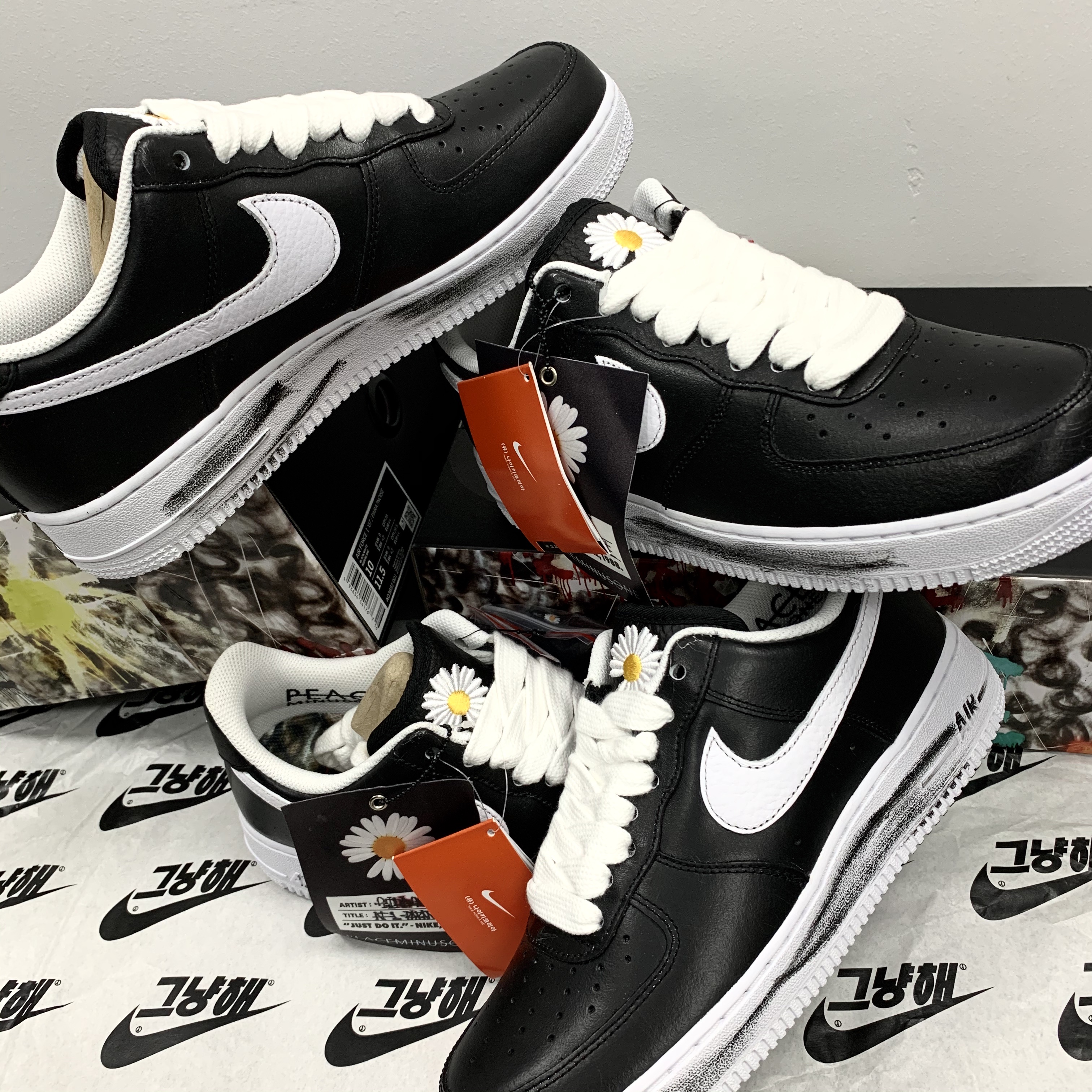 Nike x Peaceminusone Air Force 1 Low Para-Noise 2.0 착용 스타일