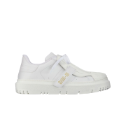 (W) Dior-ID Calfskin & Rubber Sneakers White
