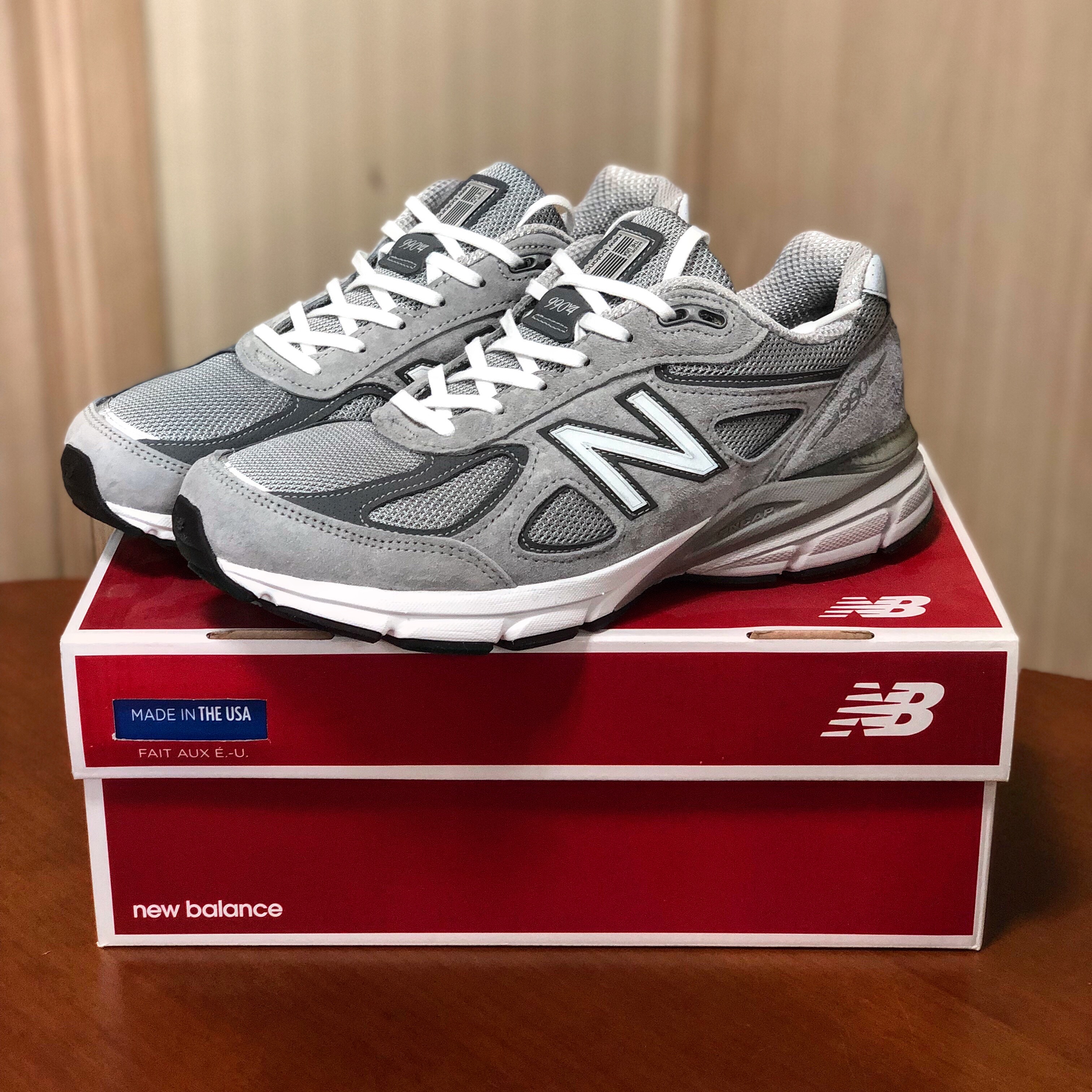 New Balance 990v4 Made in USA Grey - D Standard 착용 스타일