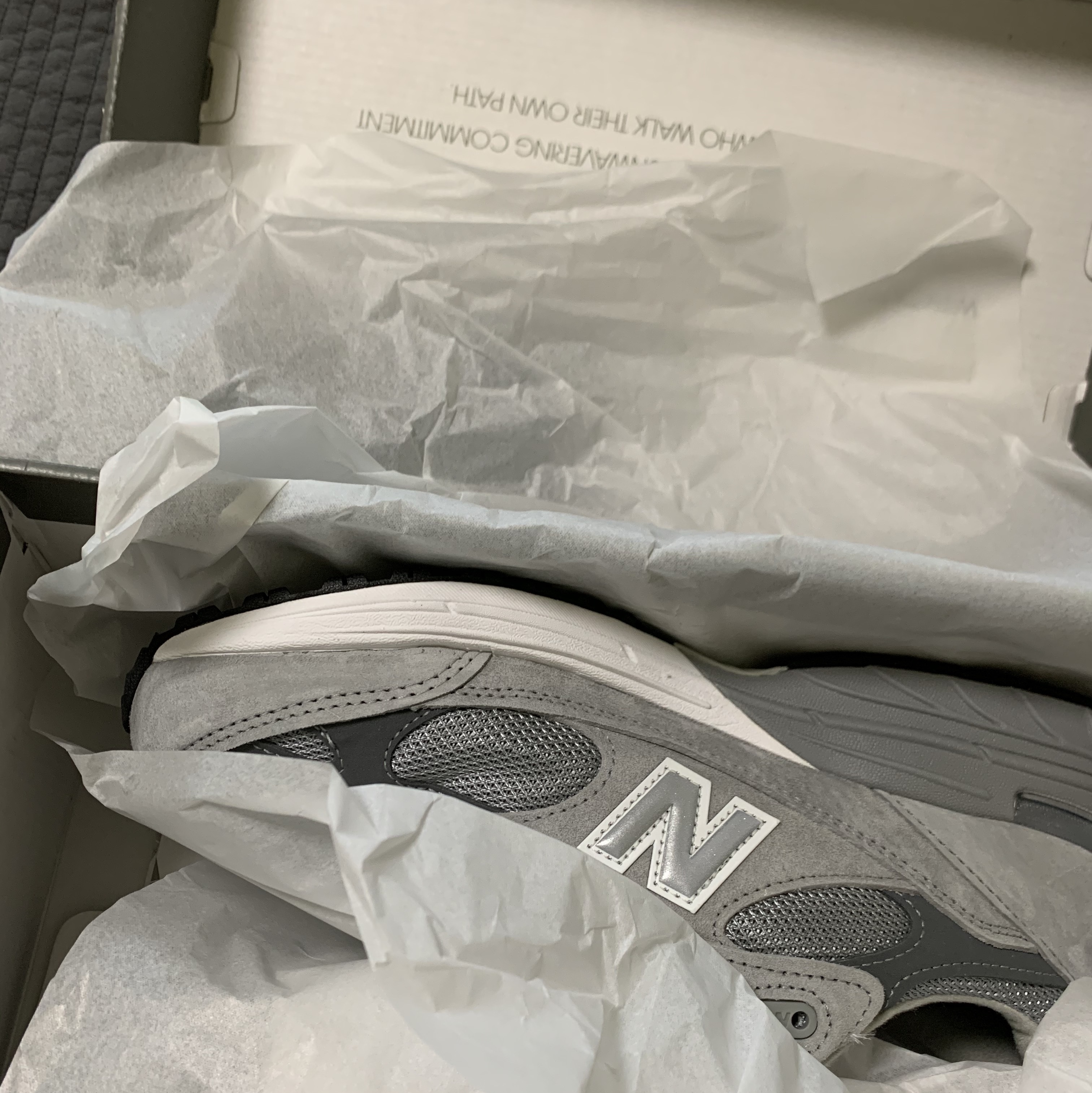 New Balance 993 Made in USA Grey - D Standard 착용 스타일