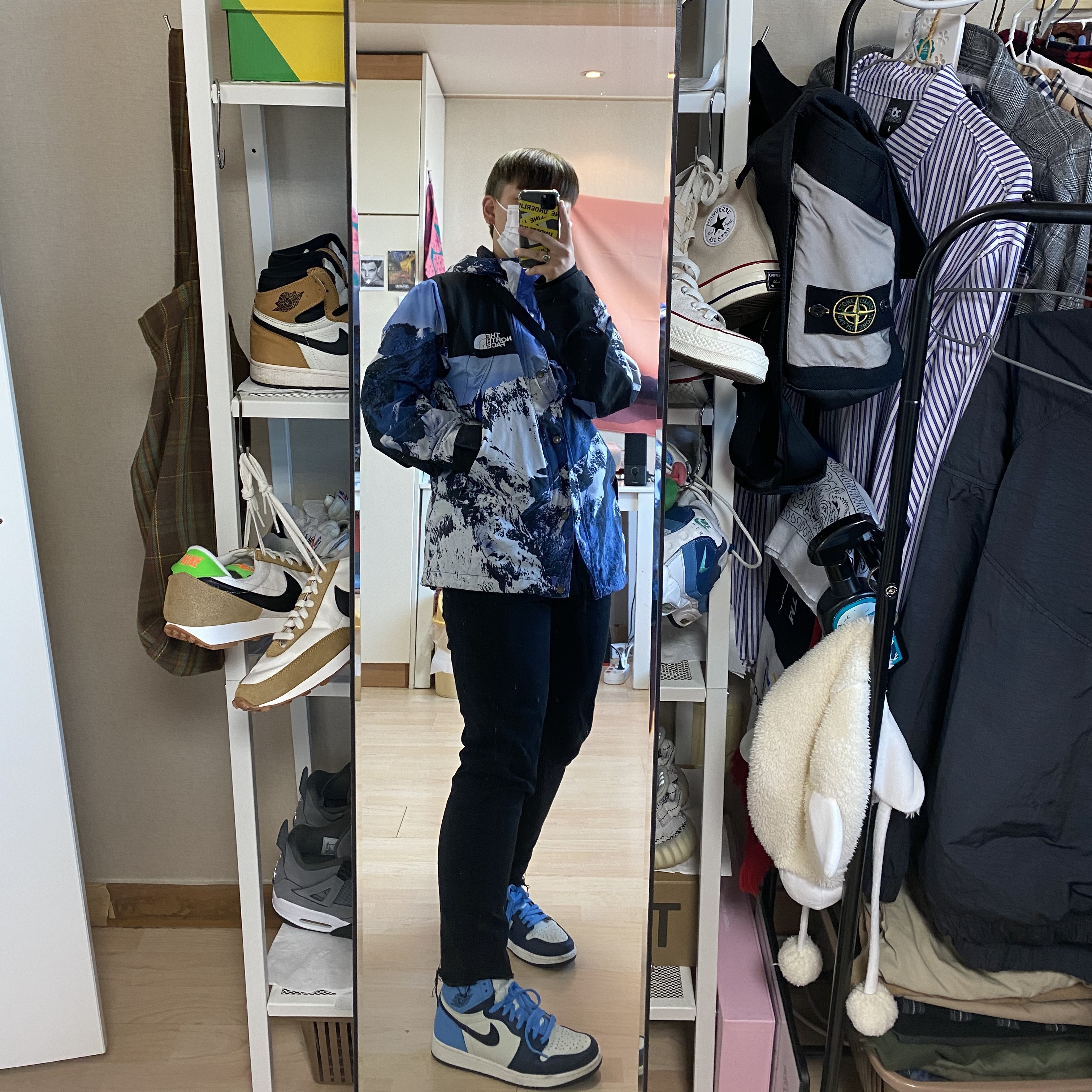 Jordan 1 Retro High Obsidian UNC 착용 스타일