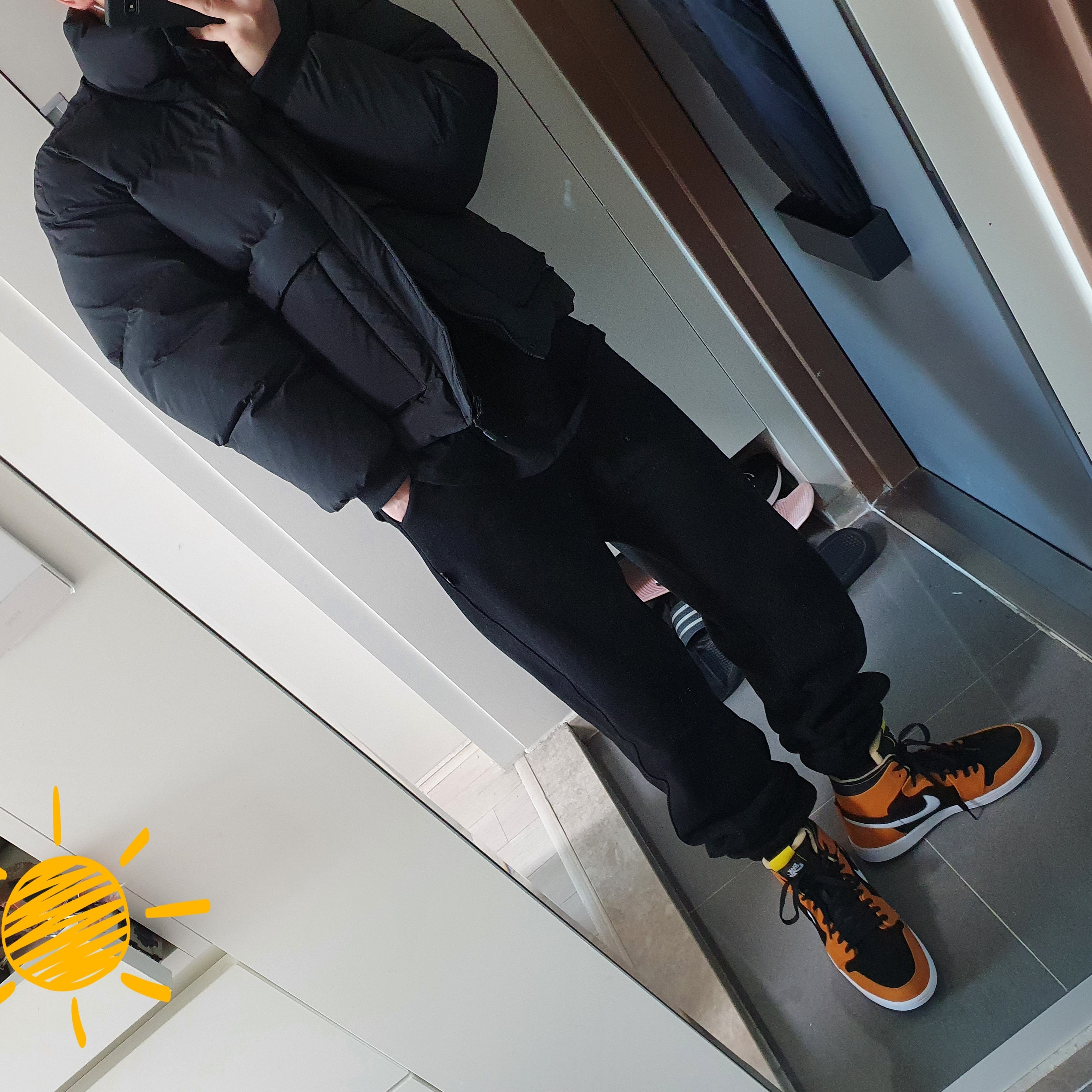 Jordan 1 Zoom Air CMFT Monarch Orange 착용 스타일
