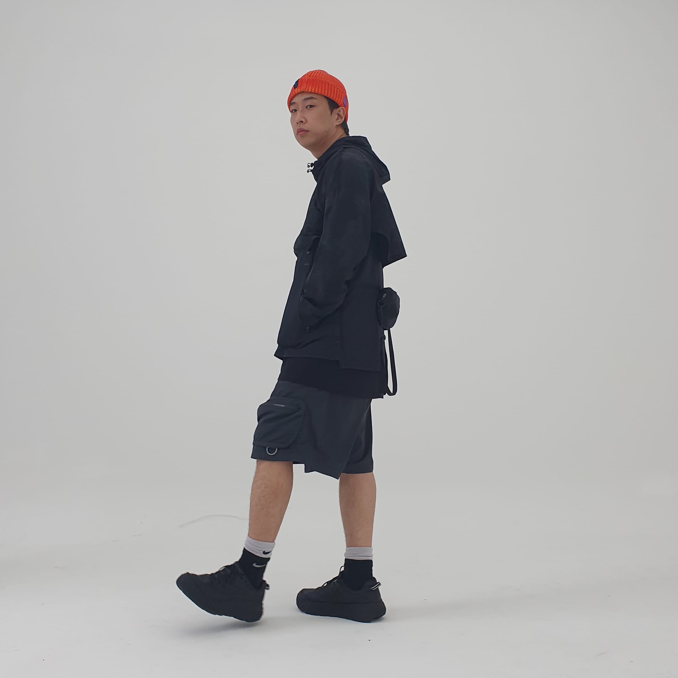 Hoka Bondi 6 Black - Wide 착용 스타일