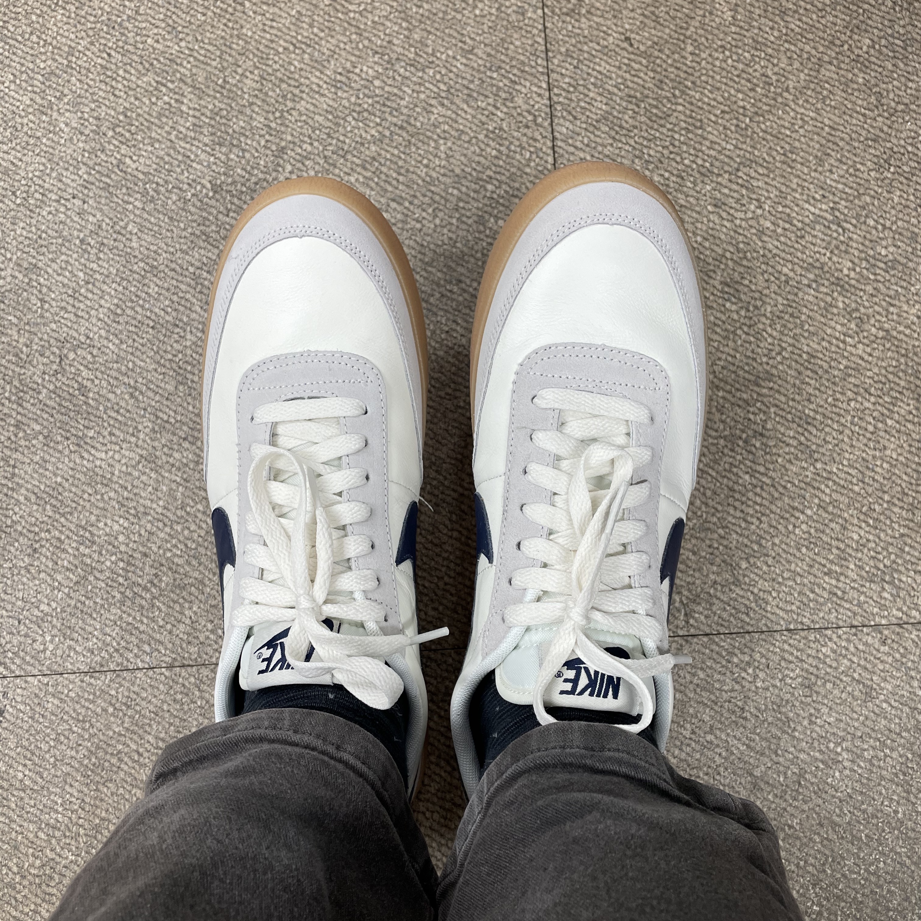 Nike x J.Crew Killshot 2 Sail Midnight Navy 착용 스타일 - 4