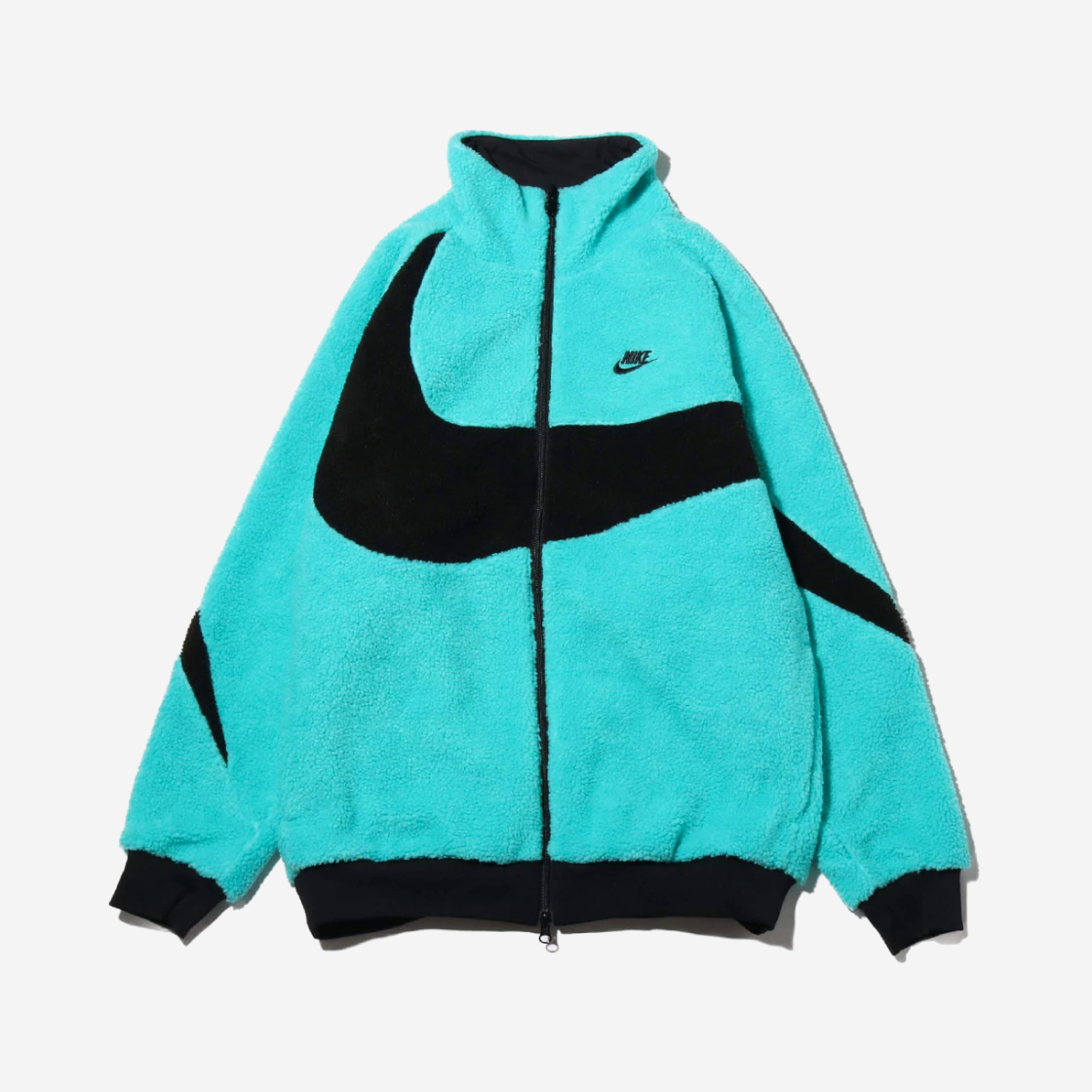 나이키 빅 스우시 풀 집 자켓 하이퍼 제이드 블랙 | Nike | KREAM