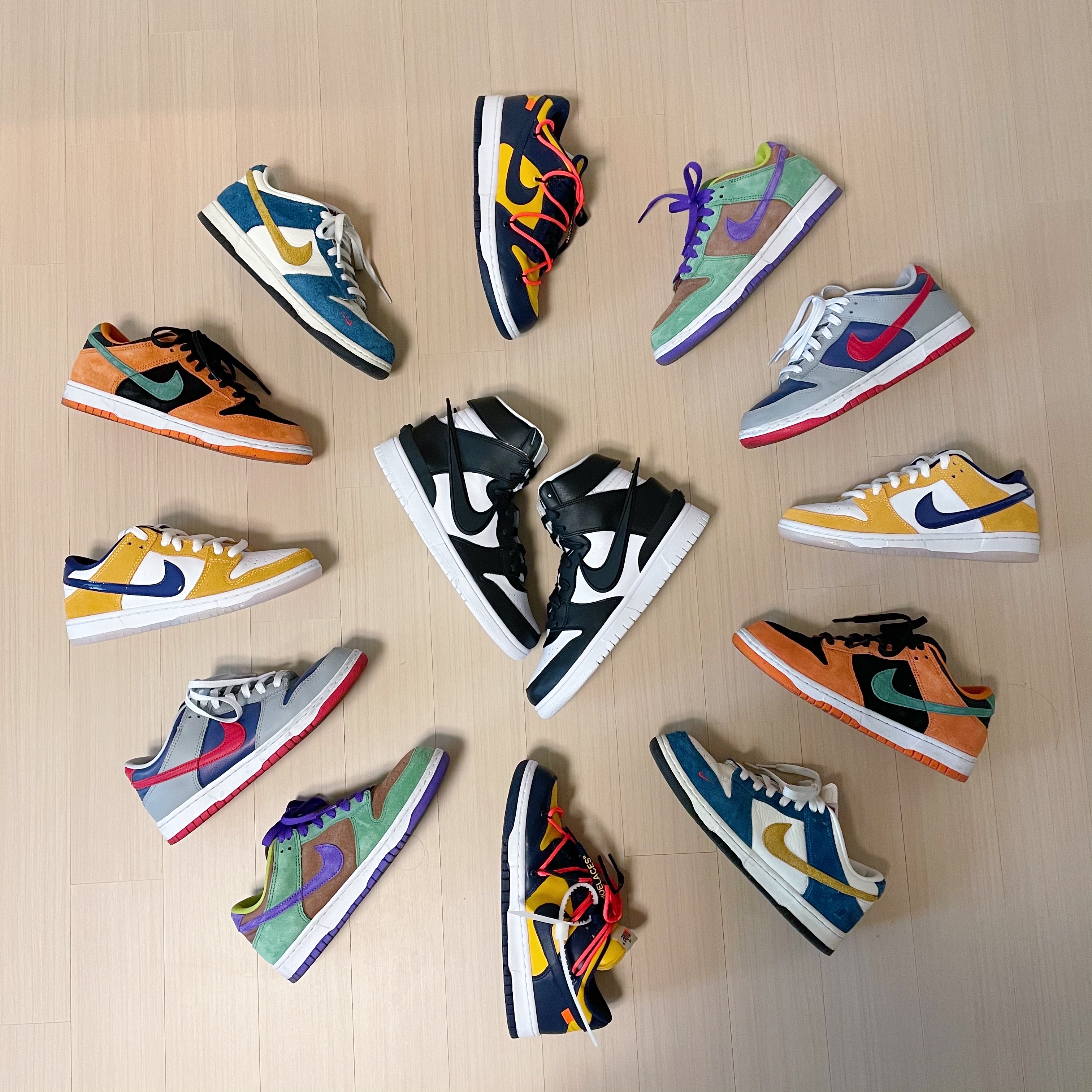 Nike x Kasina Dunk Low 80's Bus, Nike Dunk Low SP Ceramic 착용 스타일