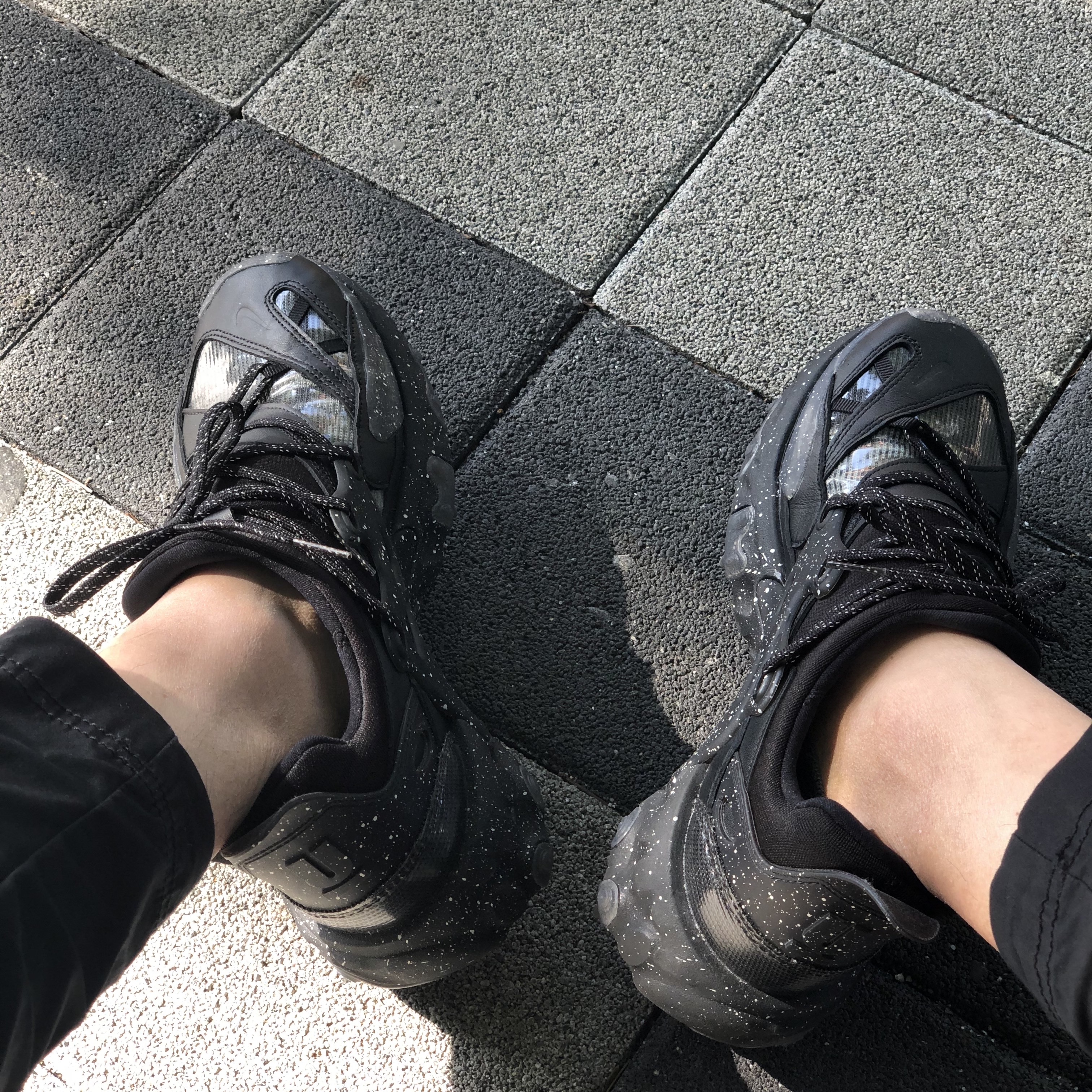 New Balance 993 Made in USA Grey - D Standard, Nike x Undercover React Presto Black 착용 스타일 - 3