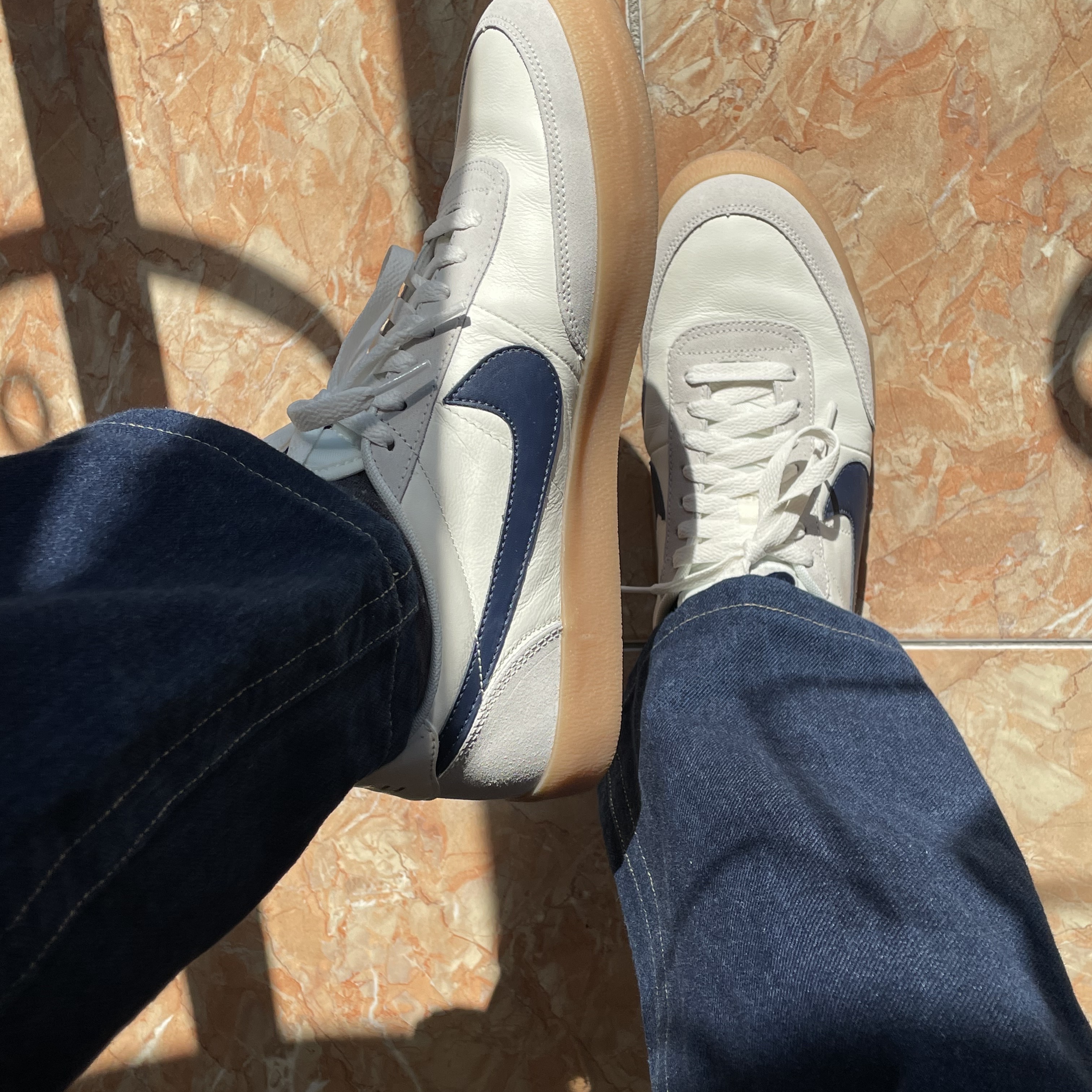 Nike x J.Crew Killshot 2 Sail Midnight Navy 착용 스타일 - 1