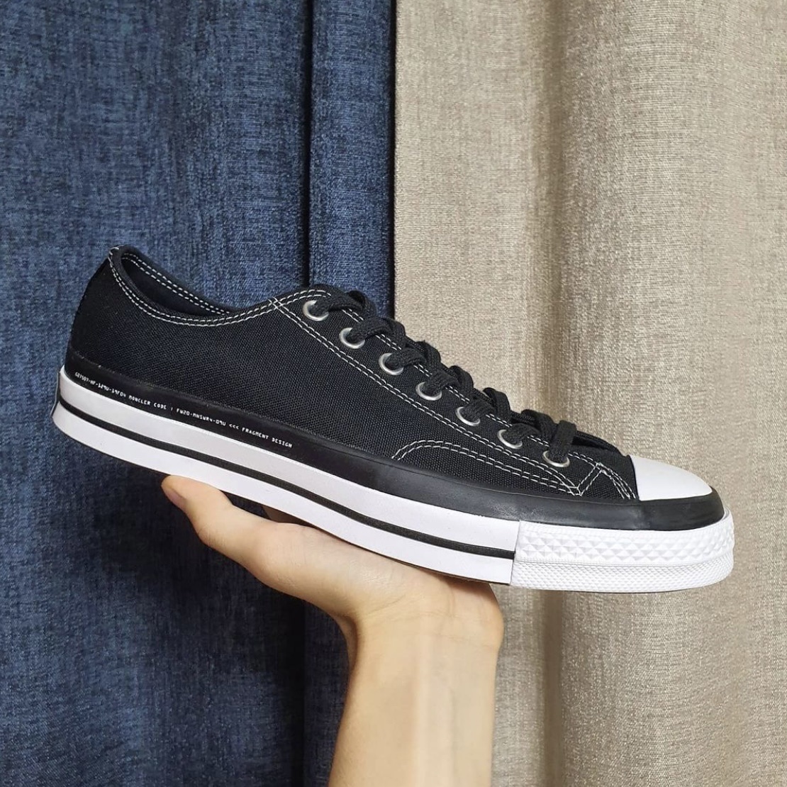 Converse x Moncler x Fragment Chuck 70 Ox Black 착용 스타일