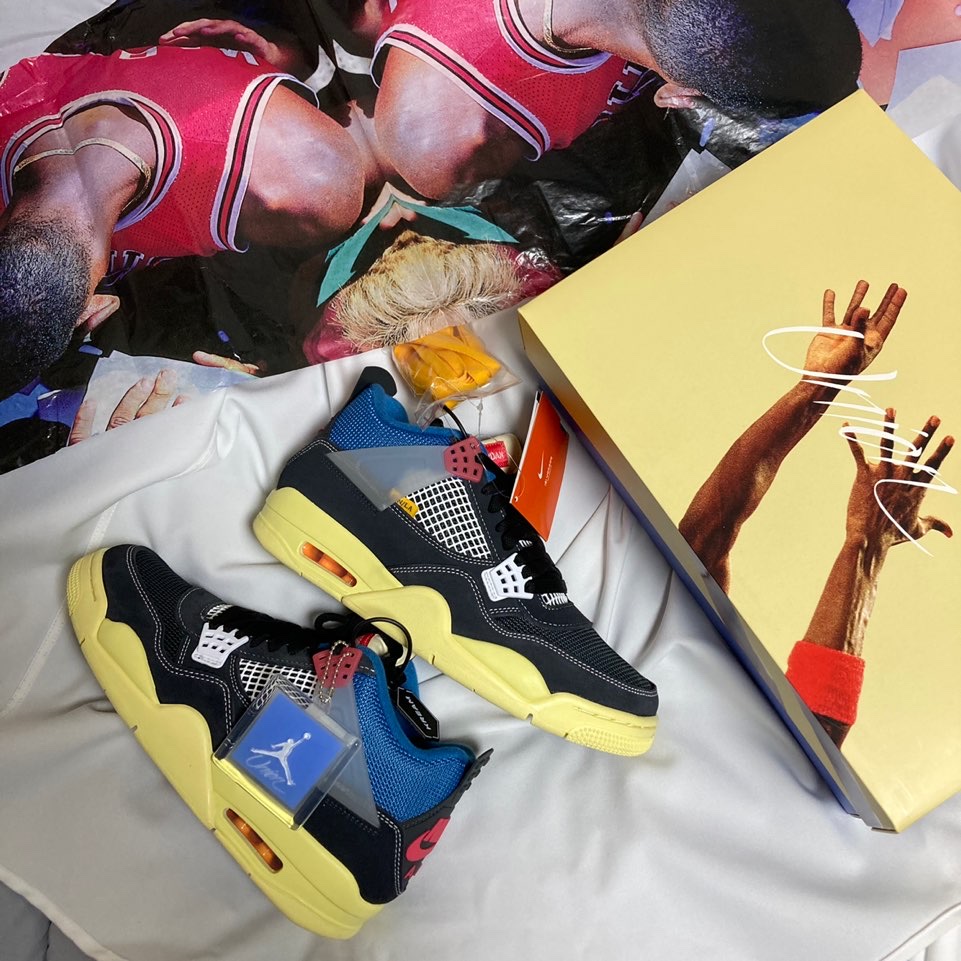 Jordan 4 x Union Retro Off Noir 착용 스타일