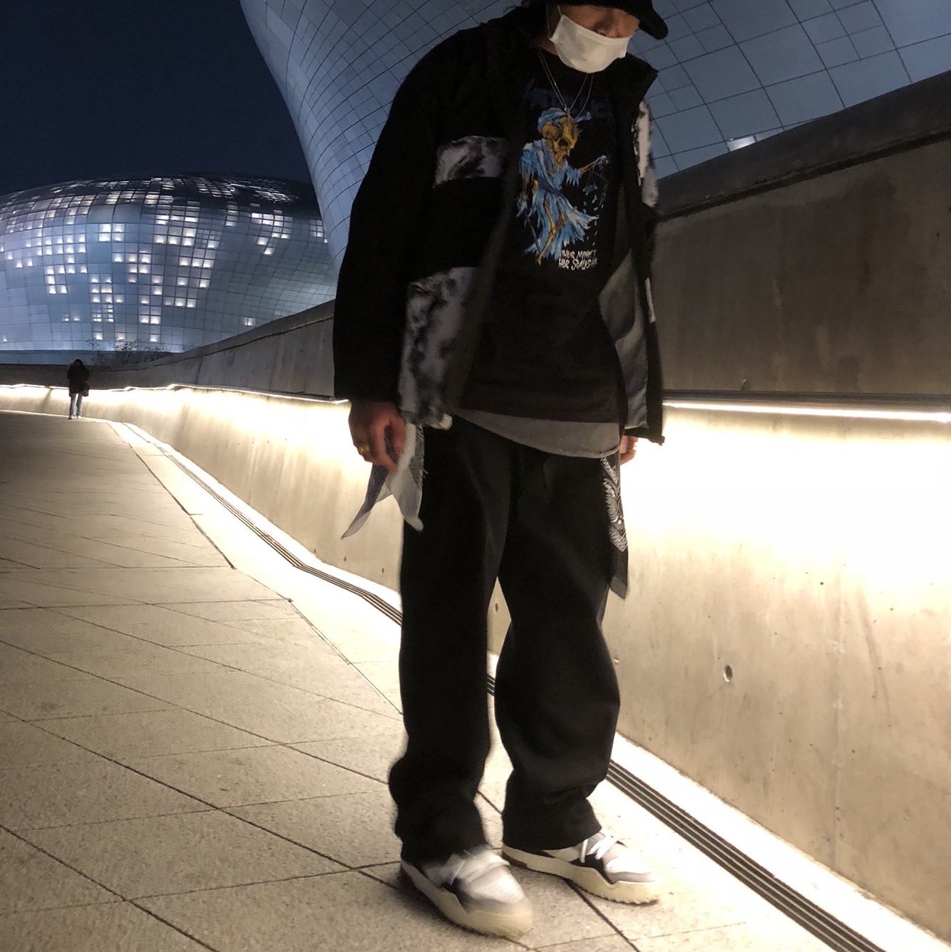 Adidas x Alexander Wang B-Ball Cream 착용 스타일