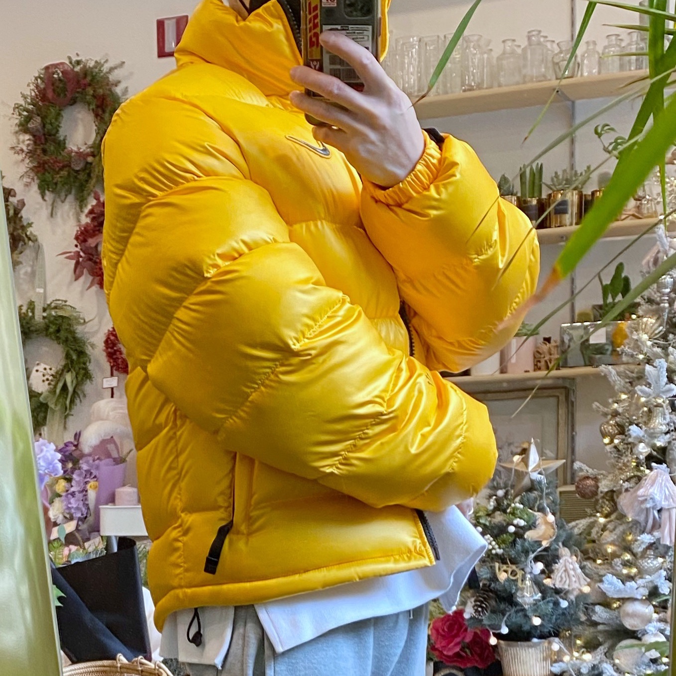 Nike x Drake Nocta Puffer Jacket University Gold - Asia 착용 스타일