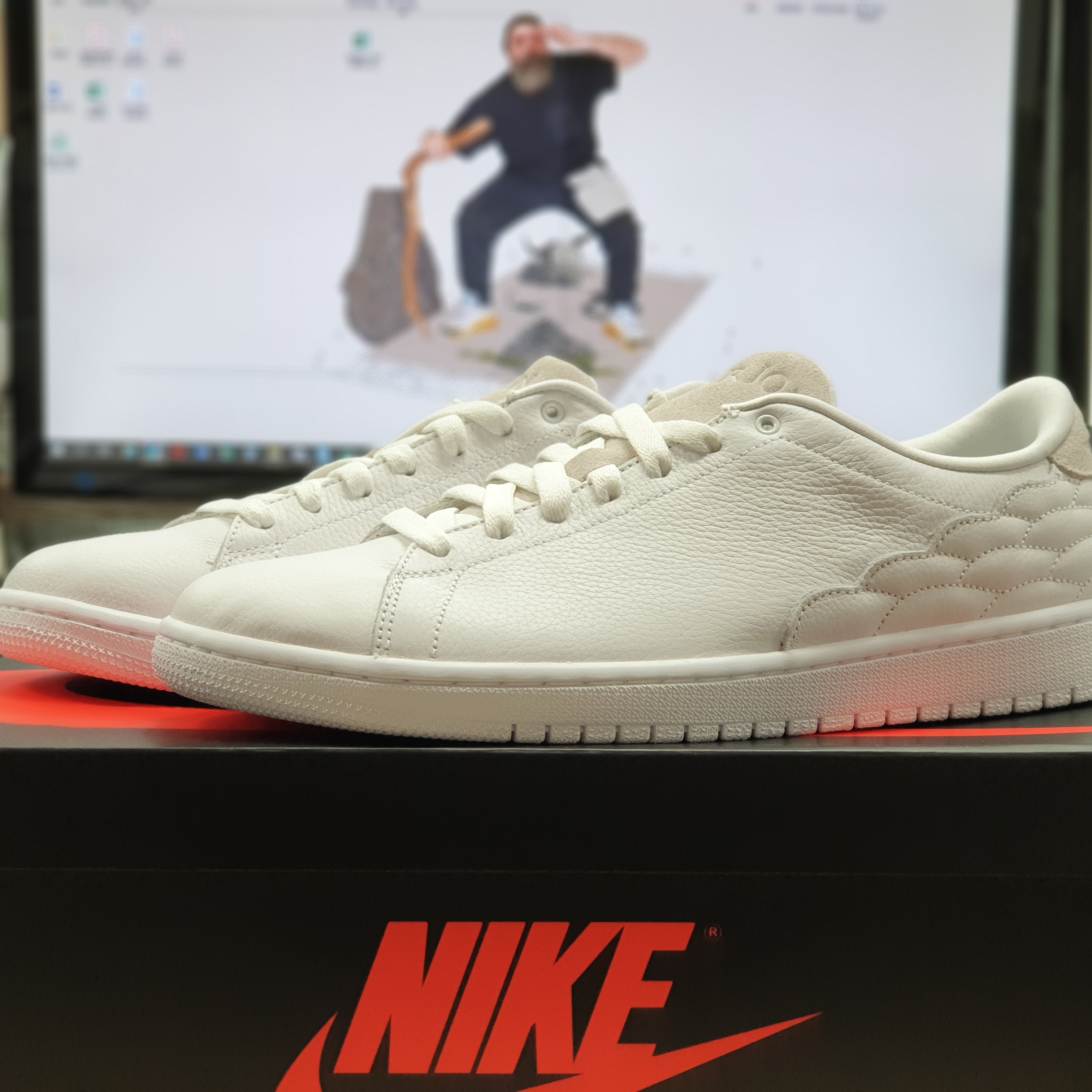 Jordan 1 Centre Court White On White 착용 스타일