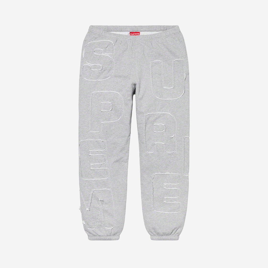 supreme cutout letters sweatpants