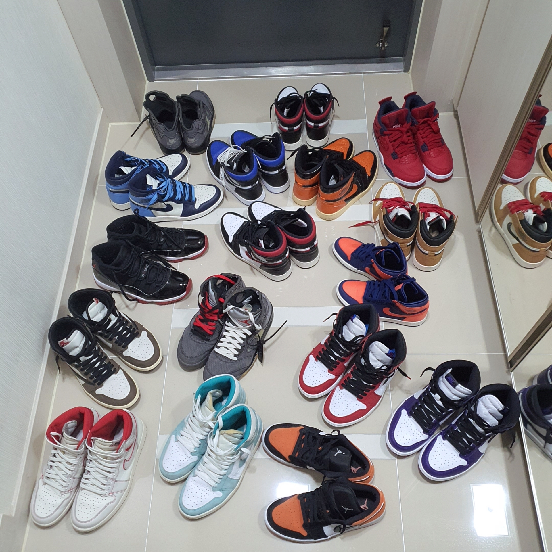 Jordan 1 Retro High OG Royal Toe, Jordan 1 Retro High OG Court Purple 2020 착용 스타일