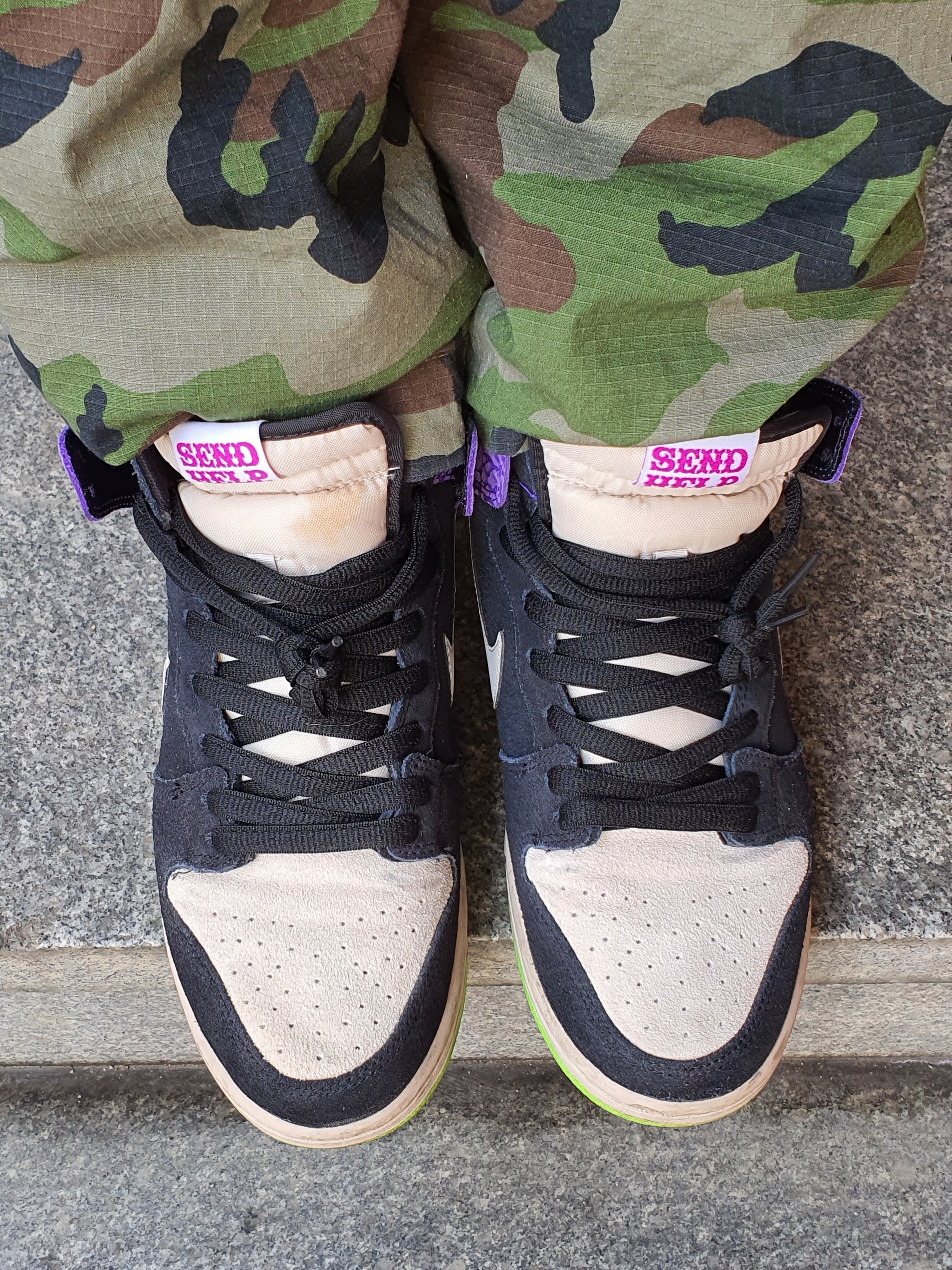 Nike Dunk High Send Help 2 착용 스타일