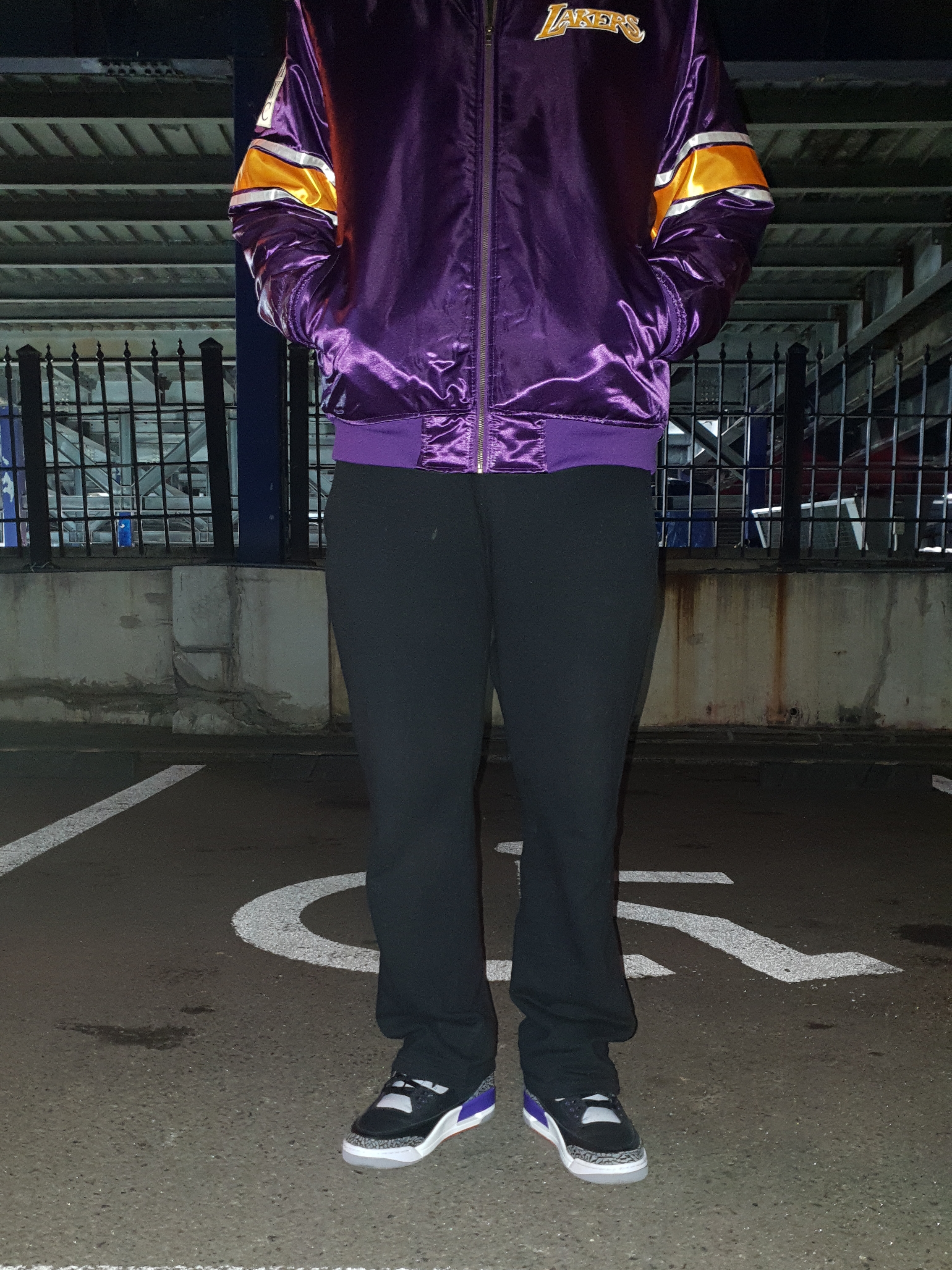 Jordan 3 Retro Court Purple 착용 스타일 - 1
