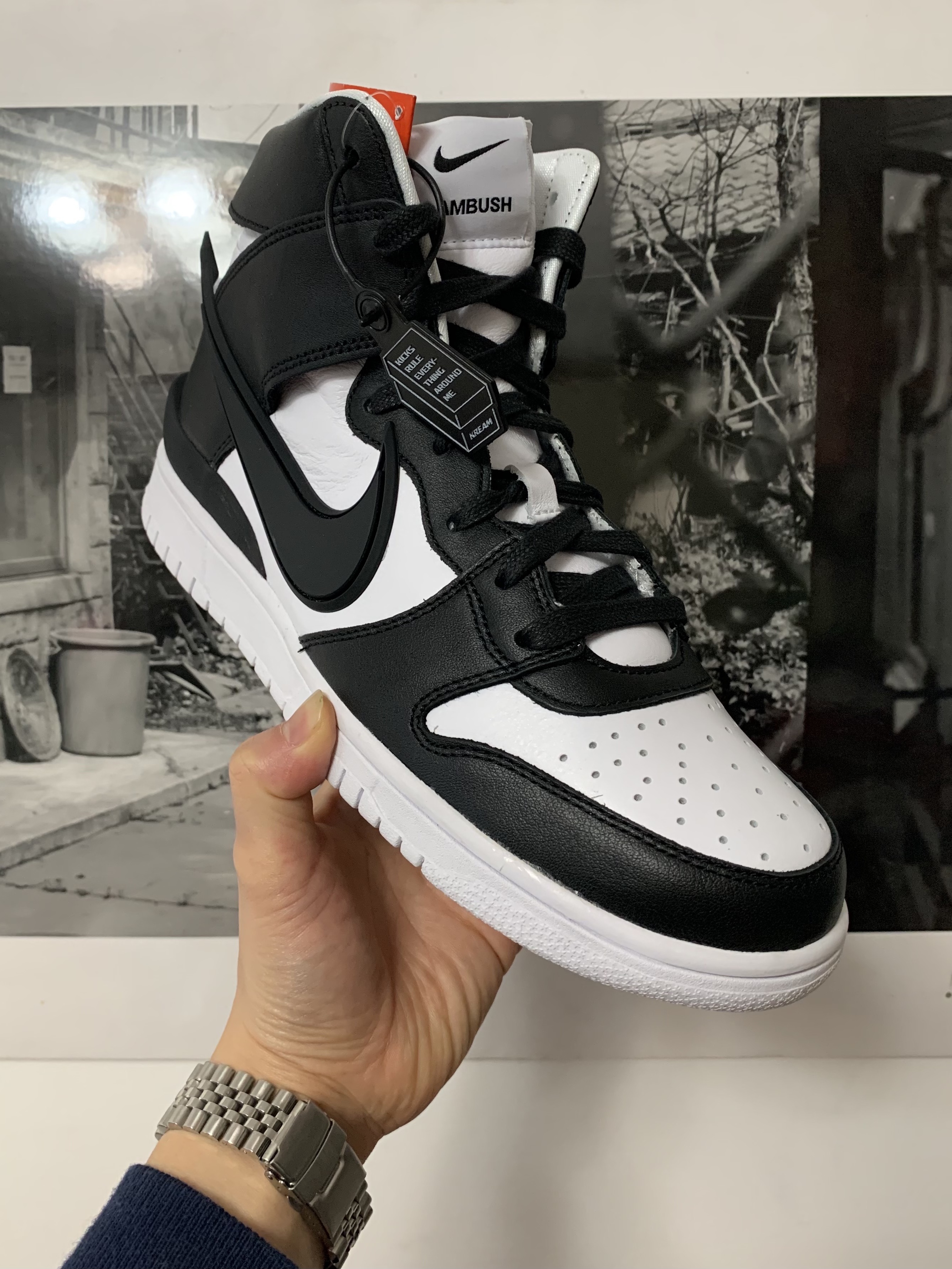 Nike x Ambush Dunk High Black 착용 스타일