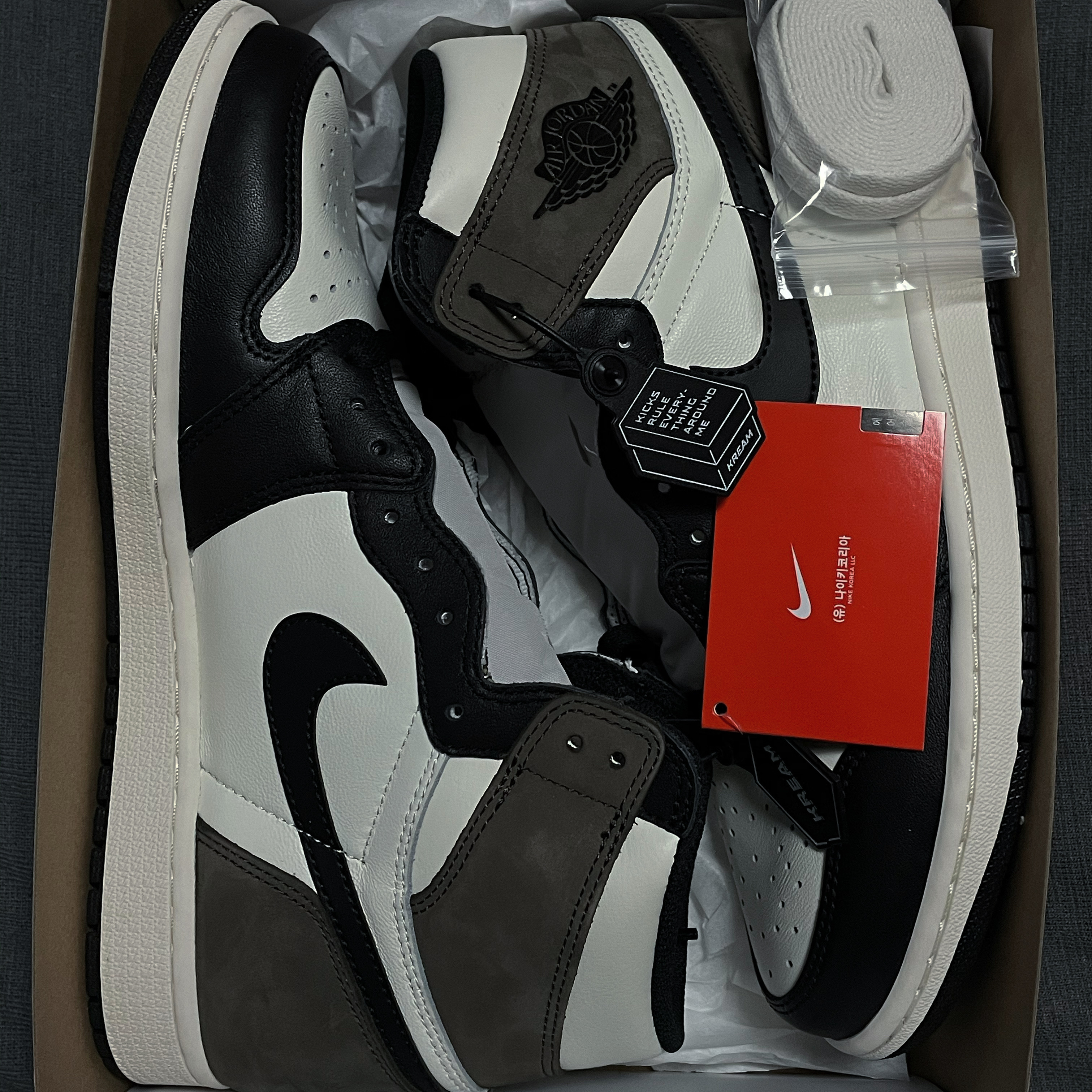 Jordan 1 Retro High OG Black Mocha 착용 스타일 - 2