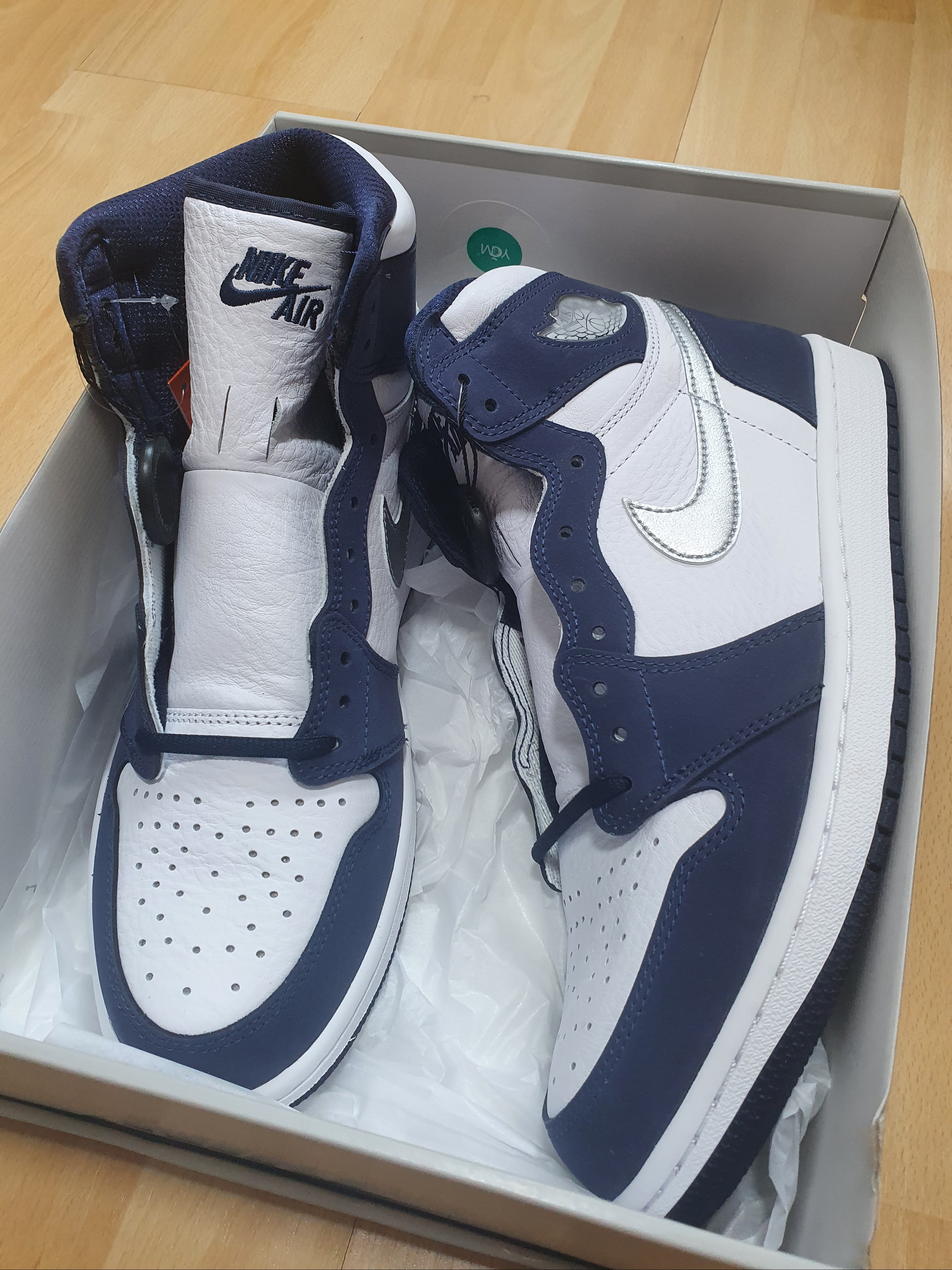 Jordan 1 Retro High OG CO.JP Midnight Navy 착용 스타일