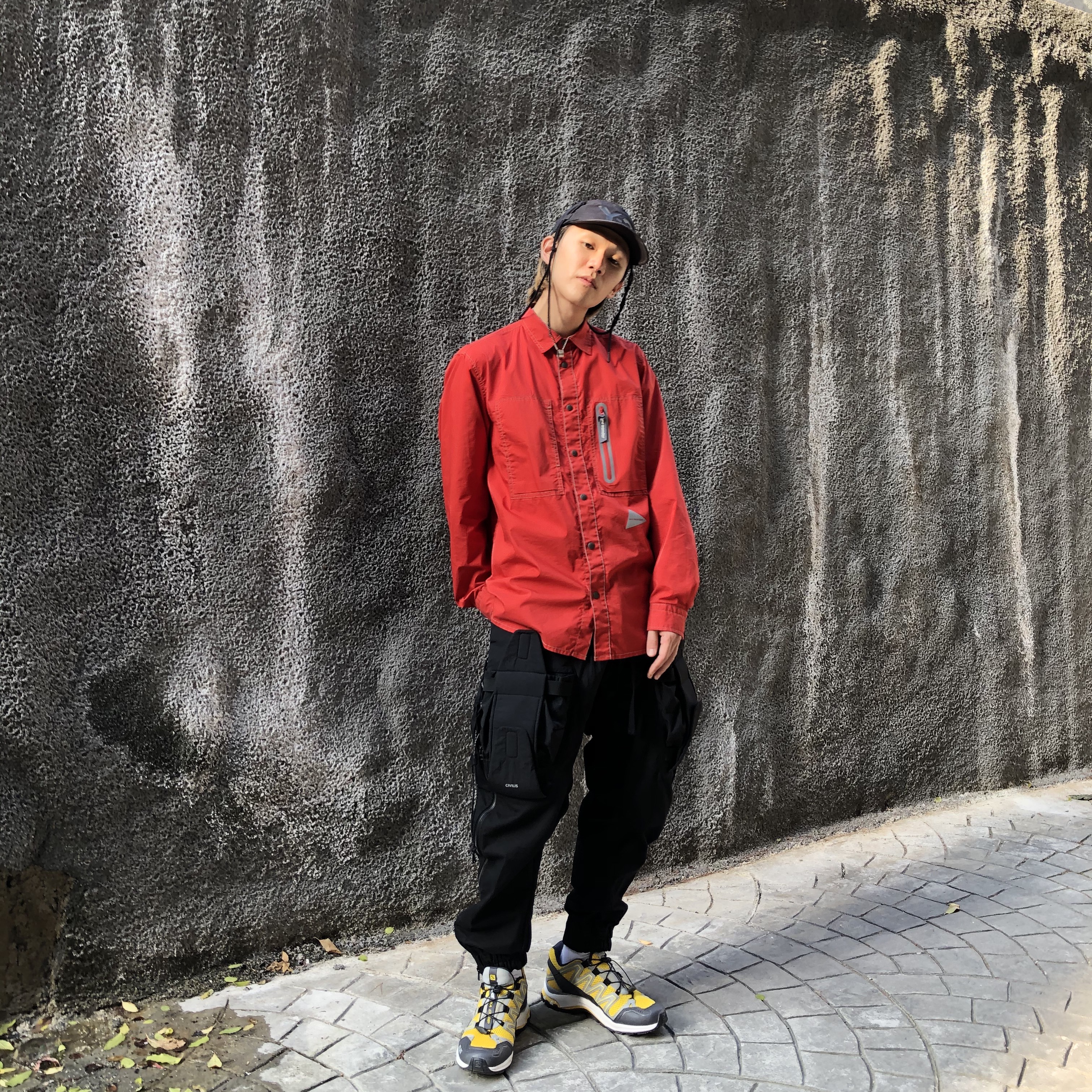 Salomon x Palace Speedcross 4 Black 착용 스타일