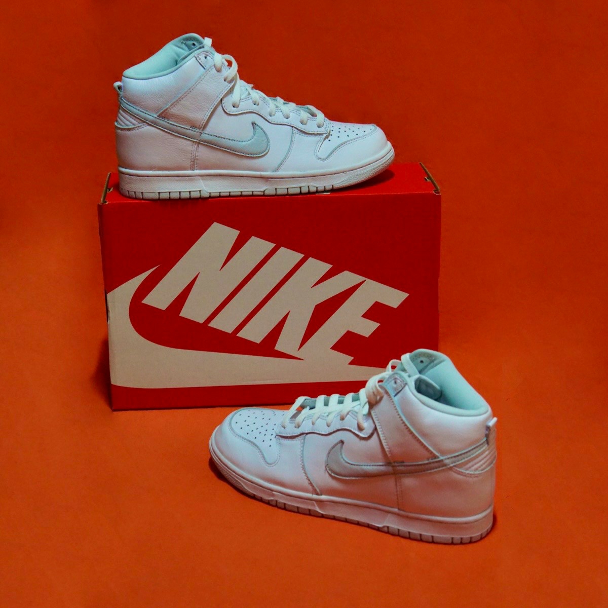 Nike Dunk High SP Pure Platinum 착용 스타일 - 1
