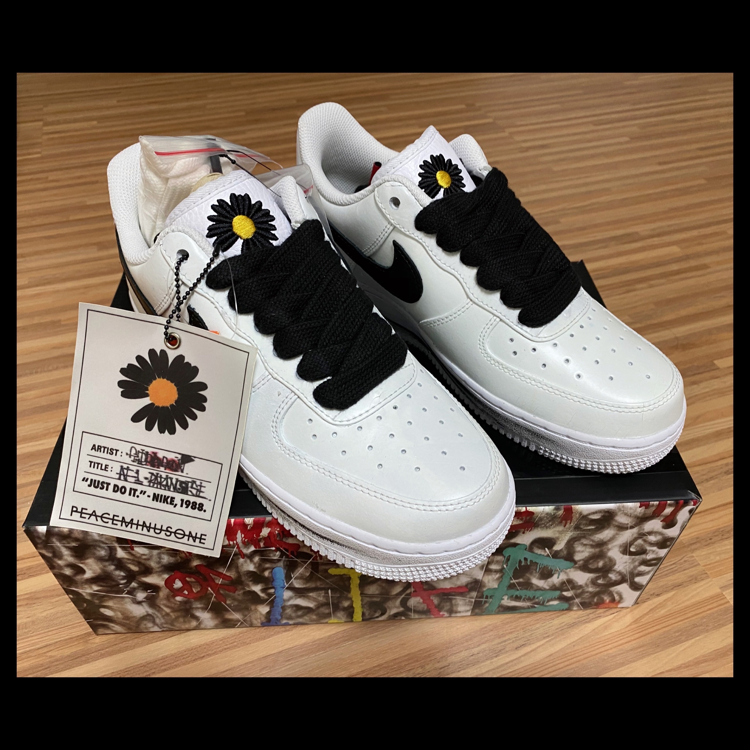 Nike x Peaceminusone Air Force 1 Low Para-Noise 2.0 착용 스타일 - 1