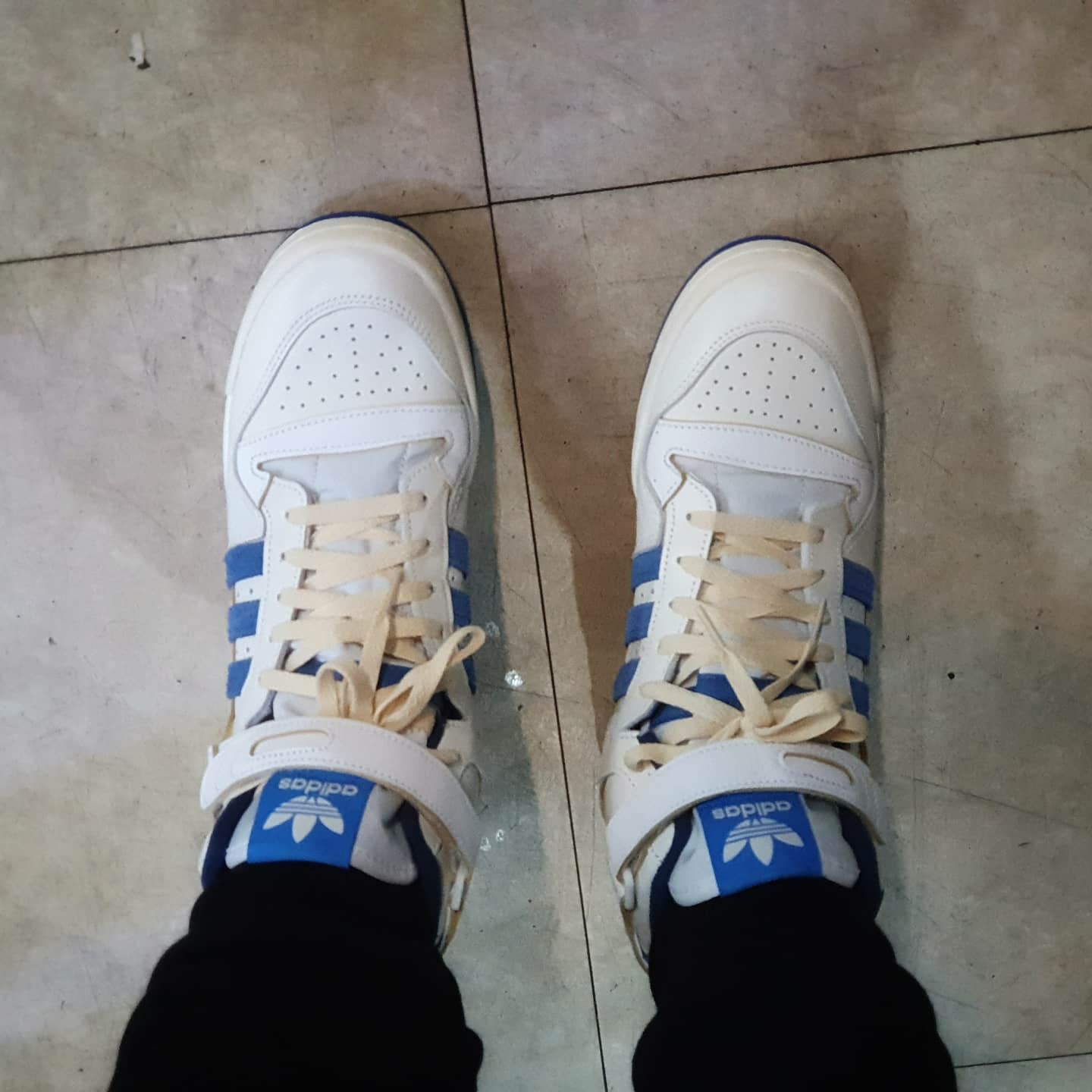 Adidas OG Forum 84 High Blue Thread 착용 스타일 - 5