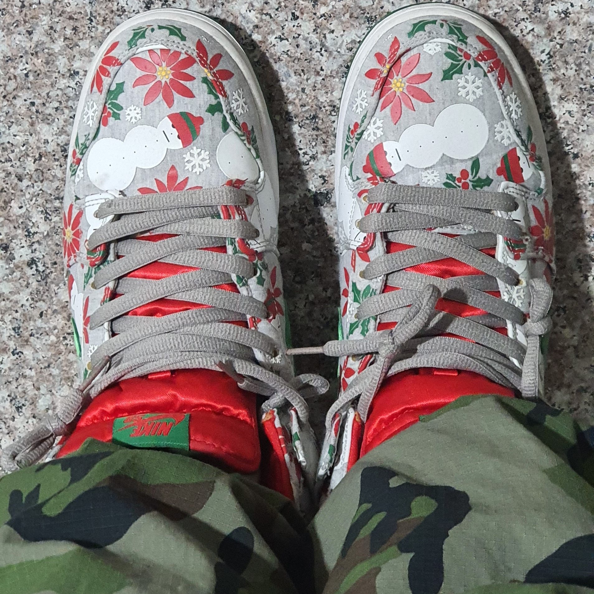 Nike x Concepts SB Dunk High TRD Ugly Christmas Sweater 2017 착용 스타일