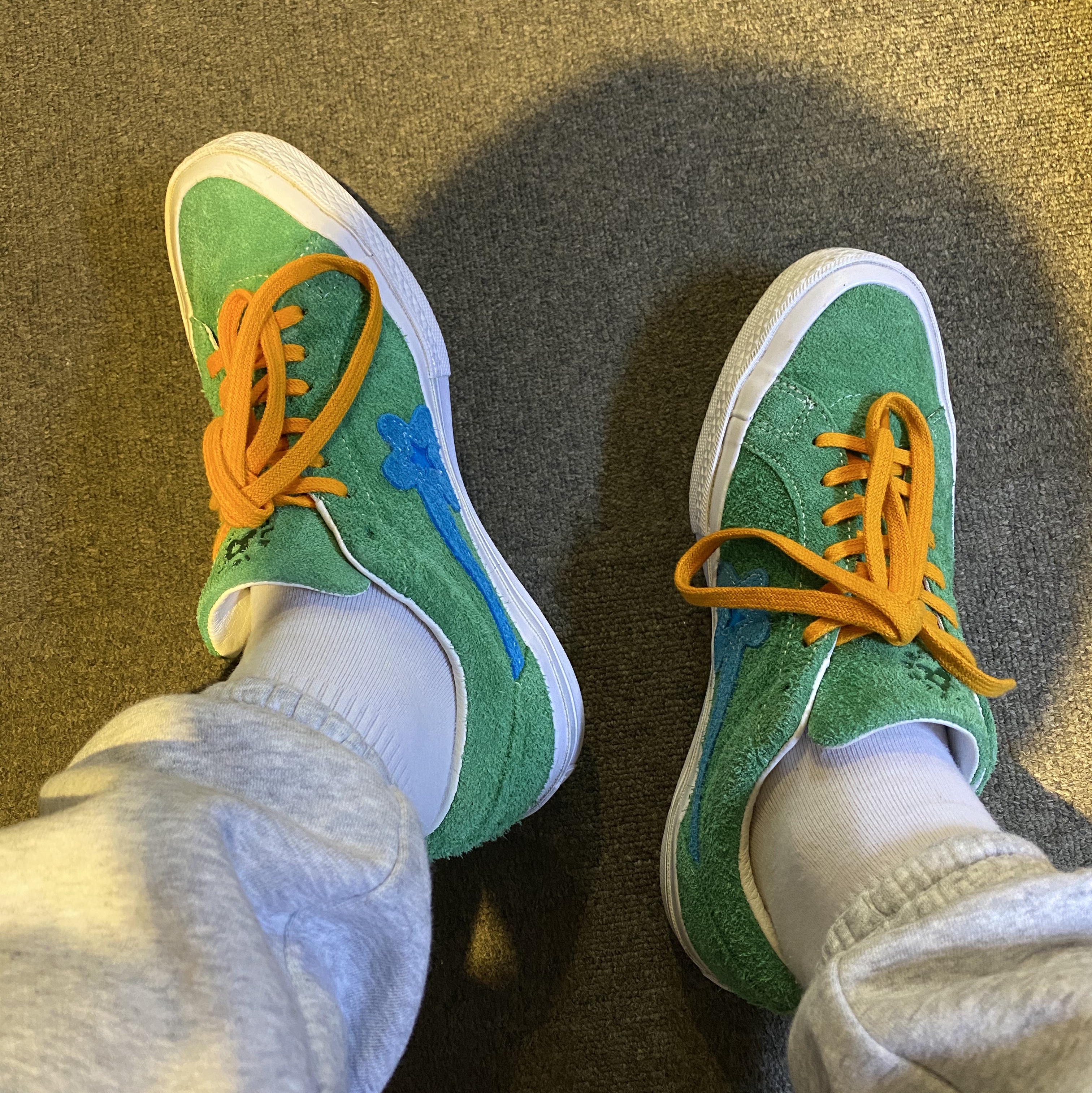 Converse x Golf le Fleur One Star Ox Jolly Green 착용 스타일
