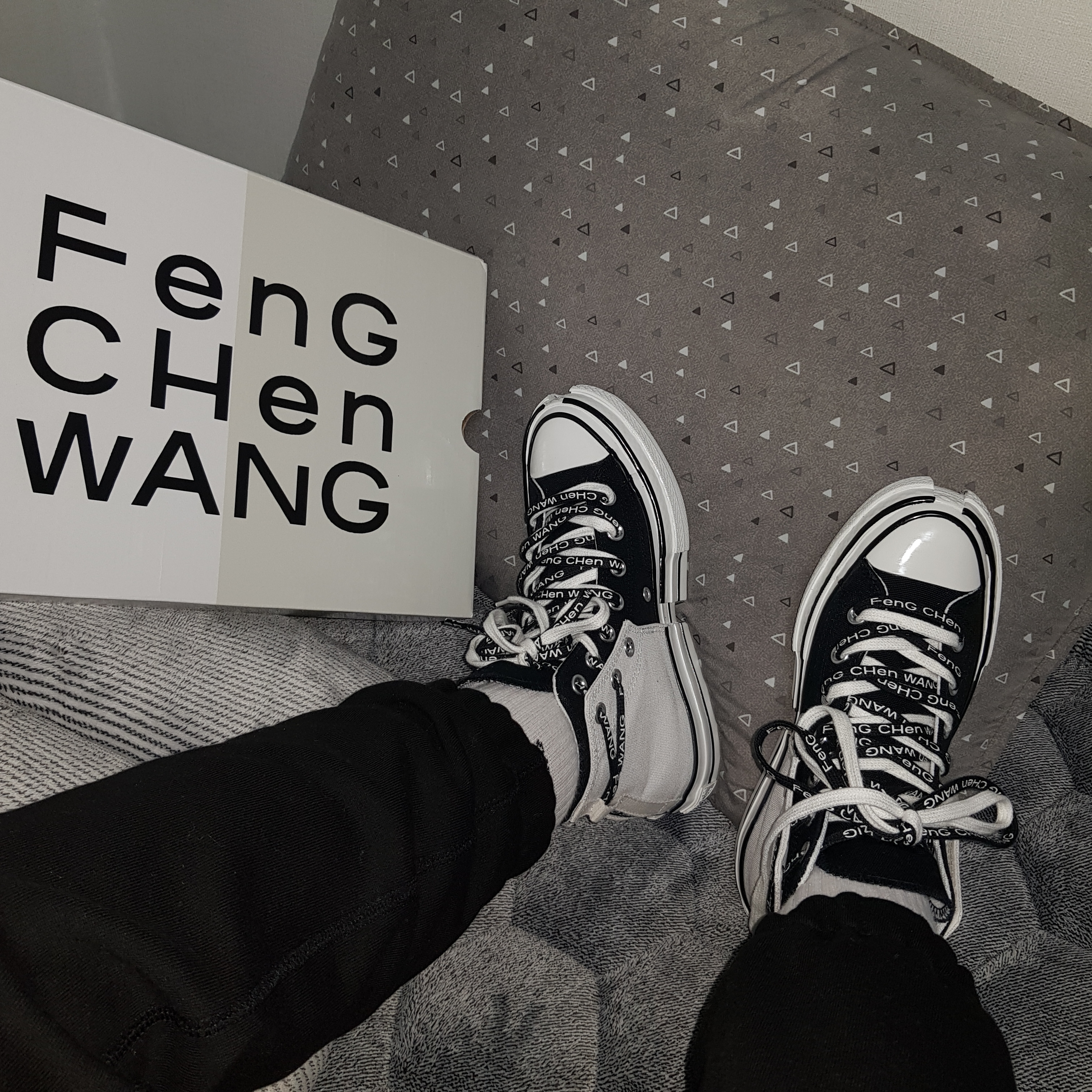 Converse x Feng Chen Wang Chuck 70 2-in-1 Natural Ivory Black 착용 스타일