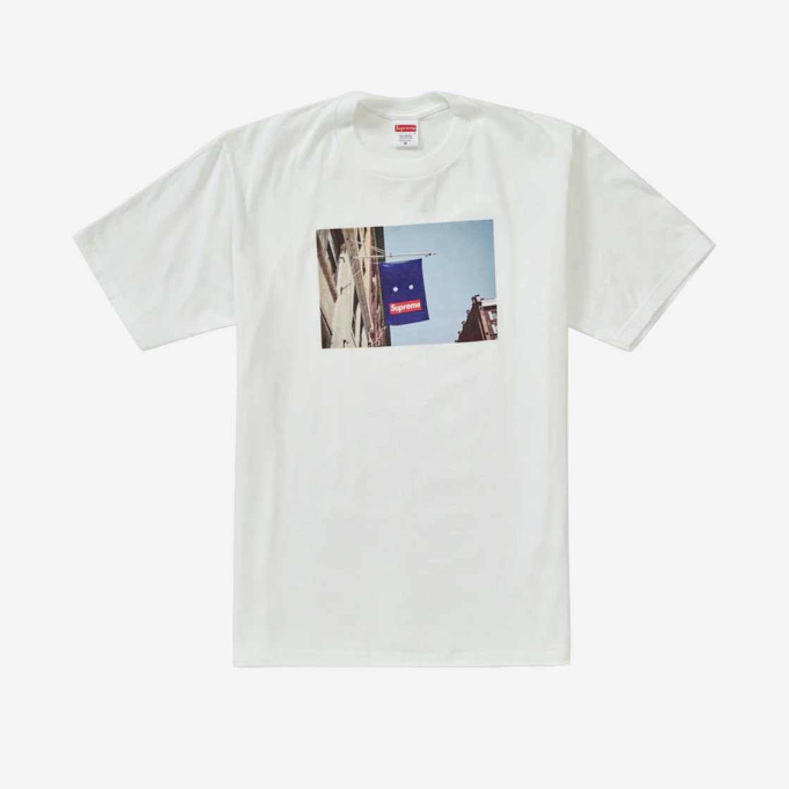 Supreme Banner T-Shirt White - 19FW 상세 이미지 1