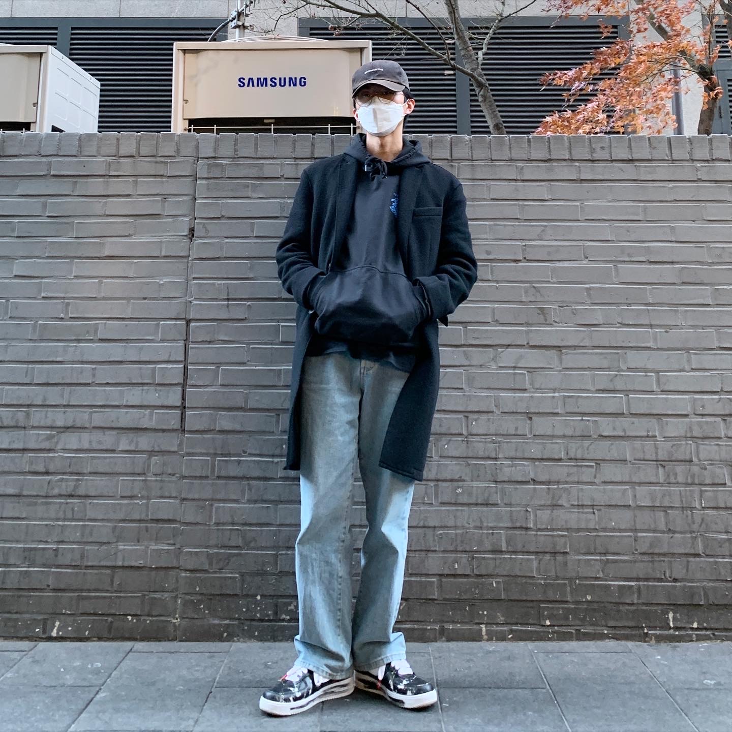Nike x Peaceminusone Air Force 1 Low Para-Noise 착용 스타일