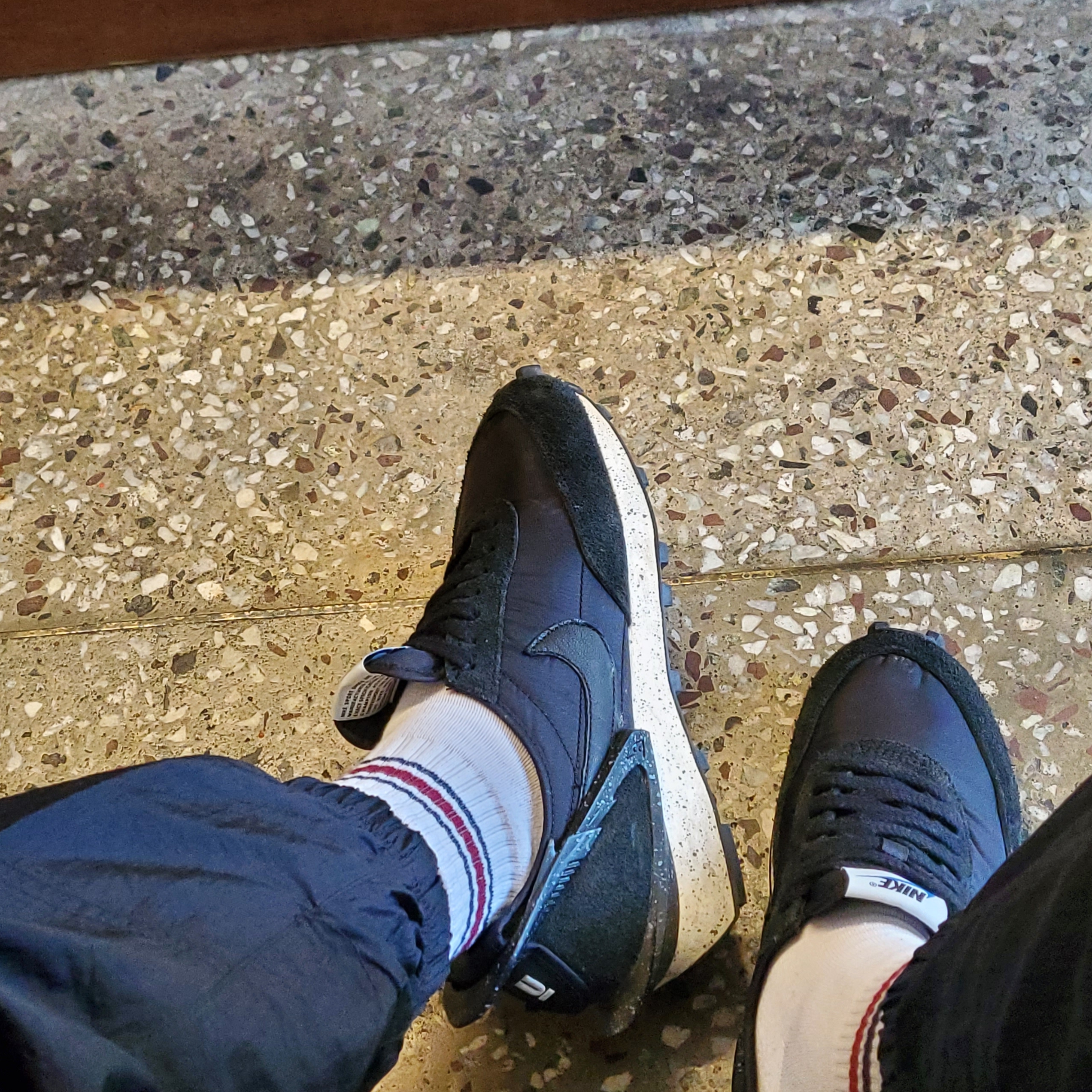 (W) Nike x Undercover Daybreak Black Sail 착용 스타일