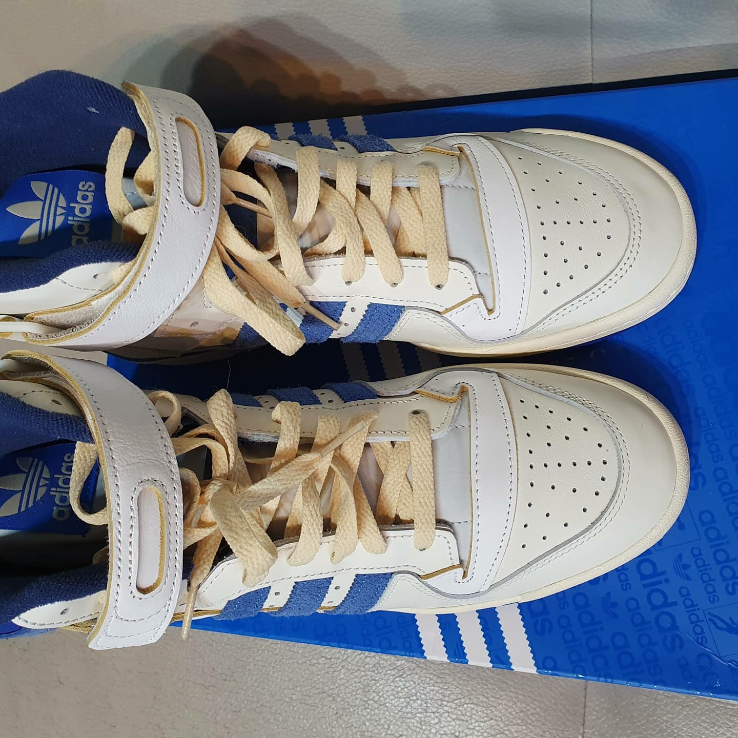 Adidas OG Forum 84 High Blue Thread 착용 스타일 - 4