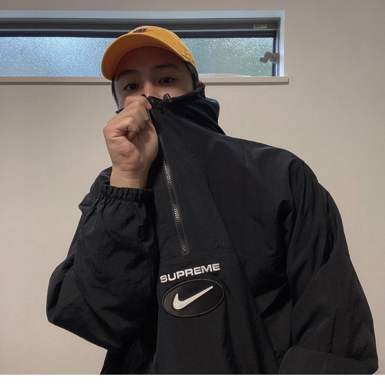 Supreme x Nike Jewel Reversible Ripstop Anorak Black - 20FW 착용 스타일
