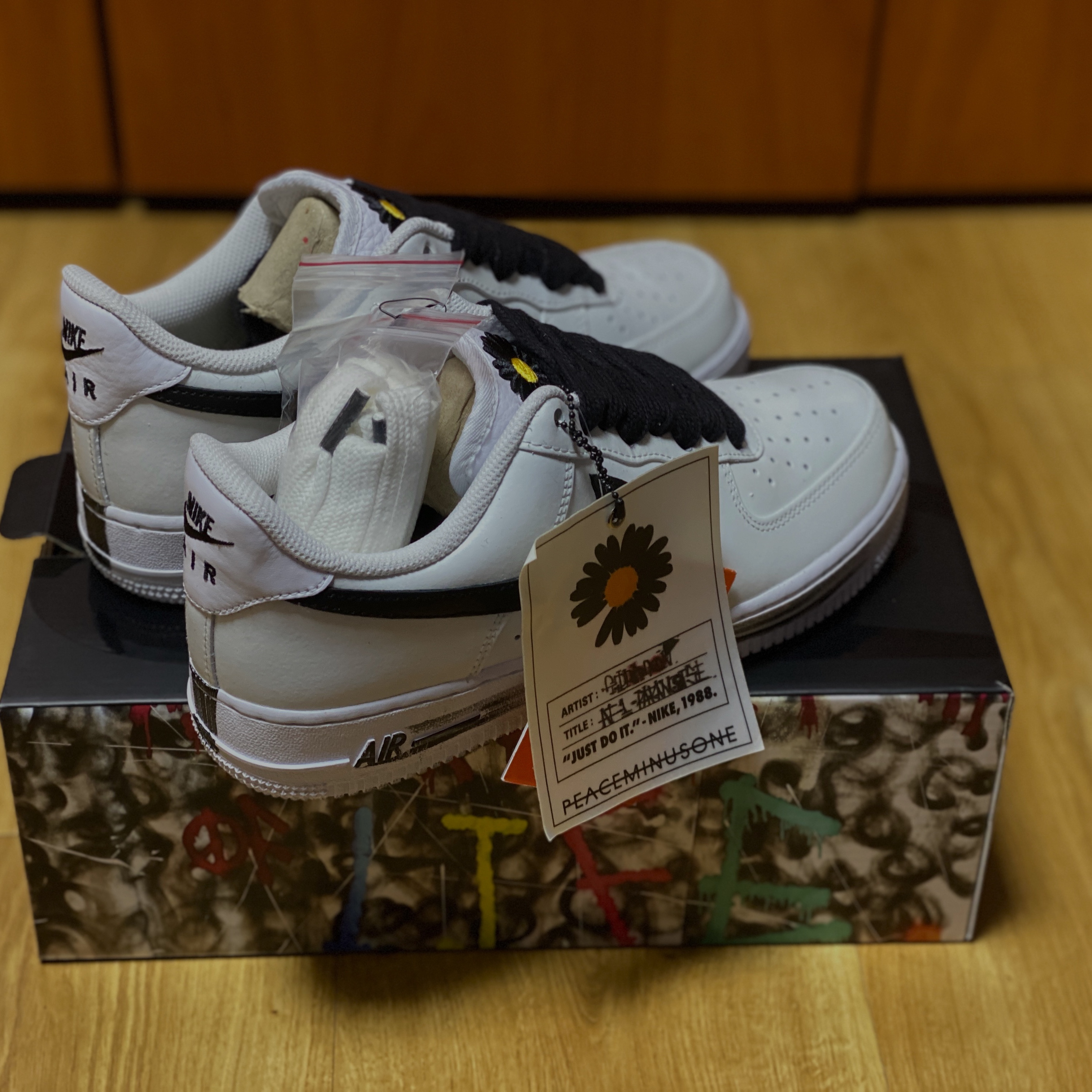 Nike x Peaceminusone Air Force 1 Low Para-Noise 2.0 착용 스타일