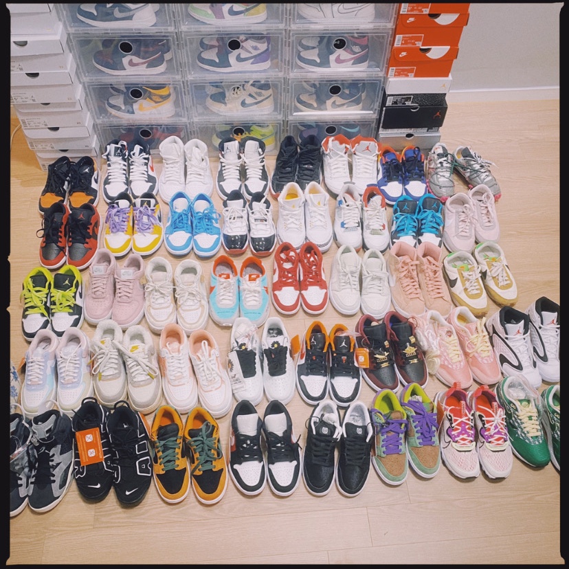 (GS) Jordan 1 Retro High OG CO.JP Neutral Grey, (GS) Jordan 1 Retro High OG Black Mocha 착용 스타일 - 2