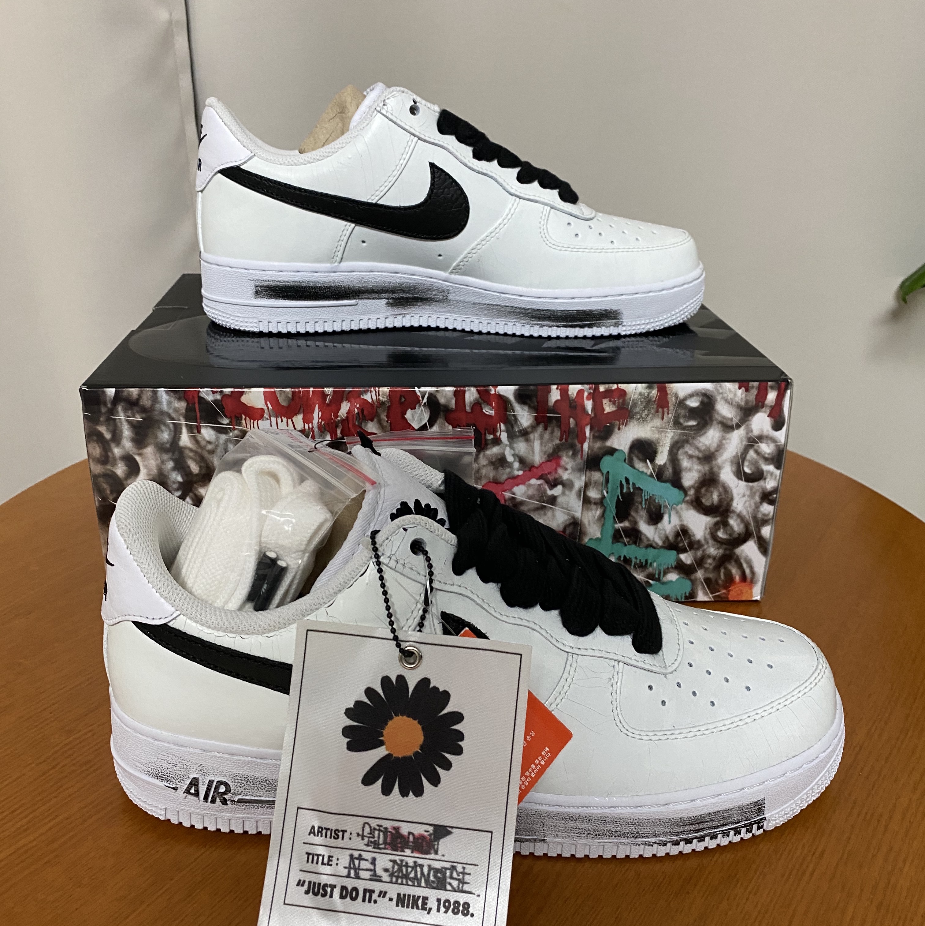 Nike x Peaceminusone Air Force 1 Low Para-Noise 2.0 착용 스타일