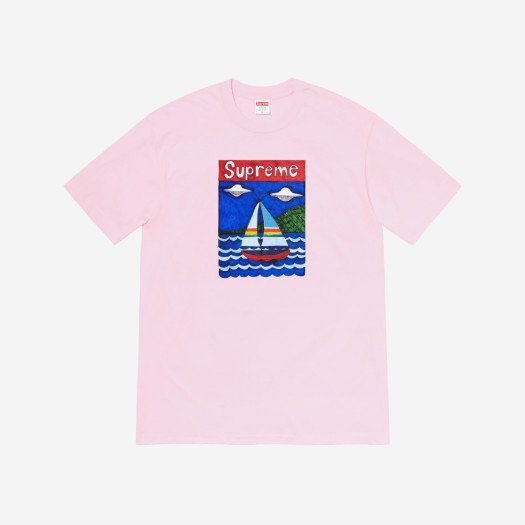 슈프림 세일보트 티셔츠 라이트 핑크 - 20SS