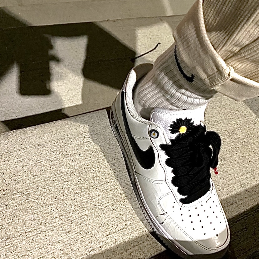 Nike x Peaceminusone Air Force 1 Low Para-Noise 2.0 착용 스타일