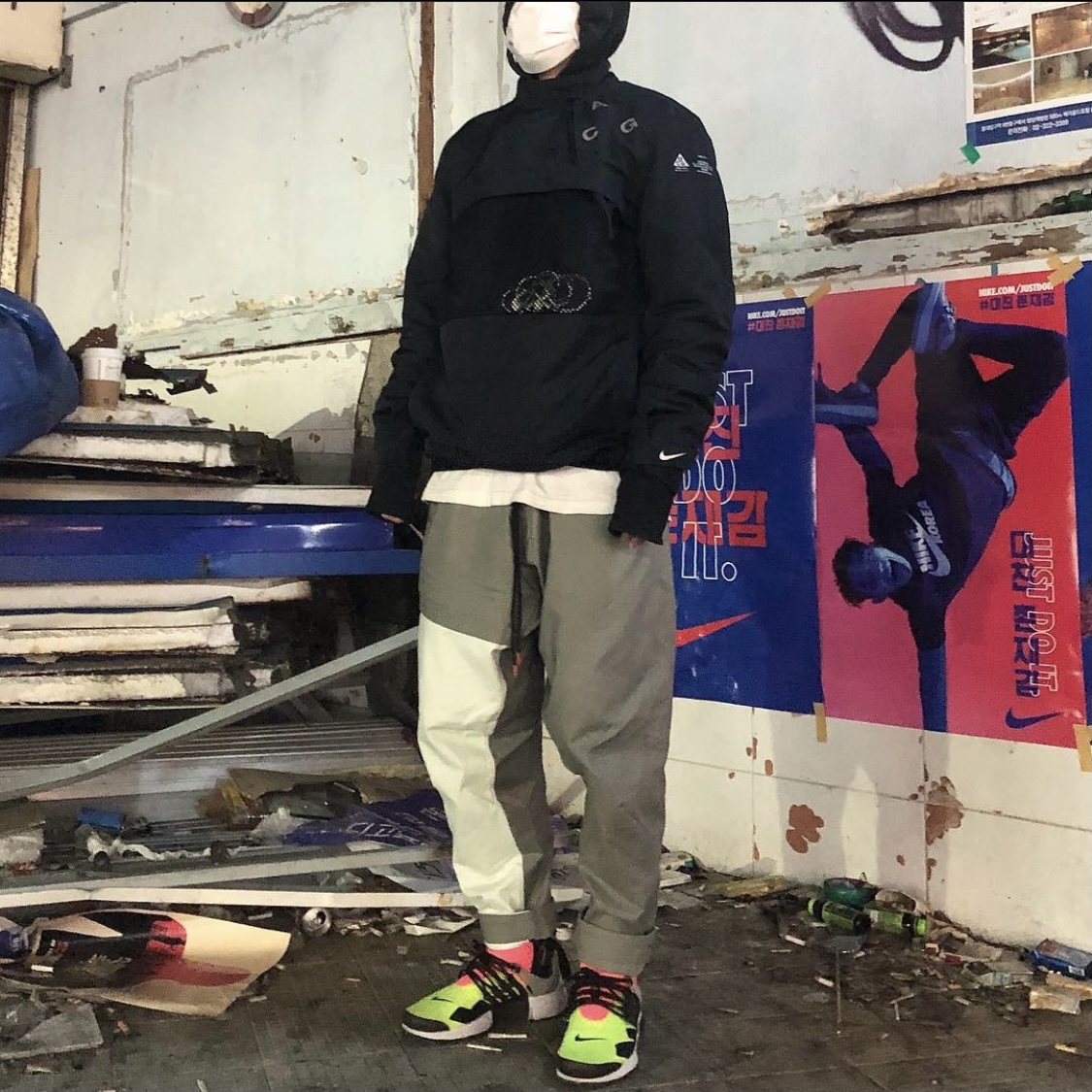 Nike x Acronym Air Presto Mid Multi-Color 착용 스타일