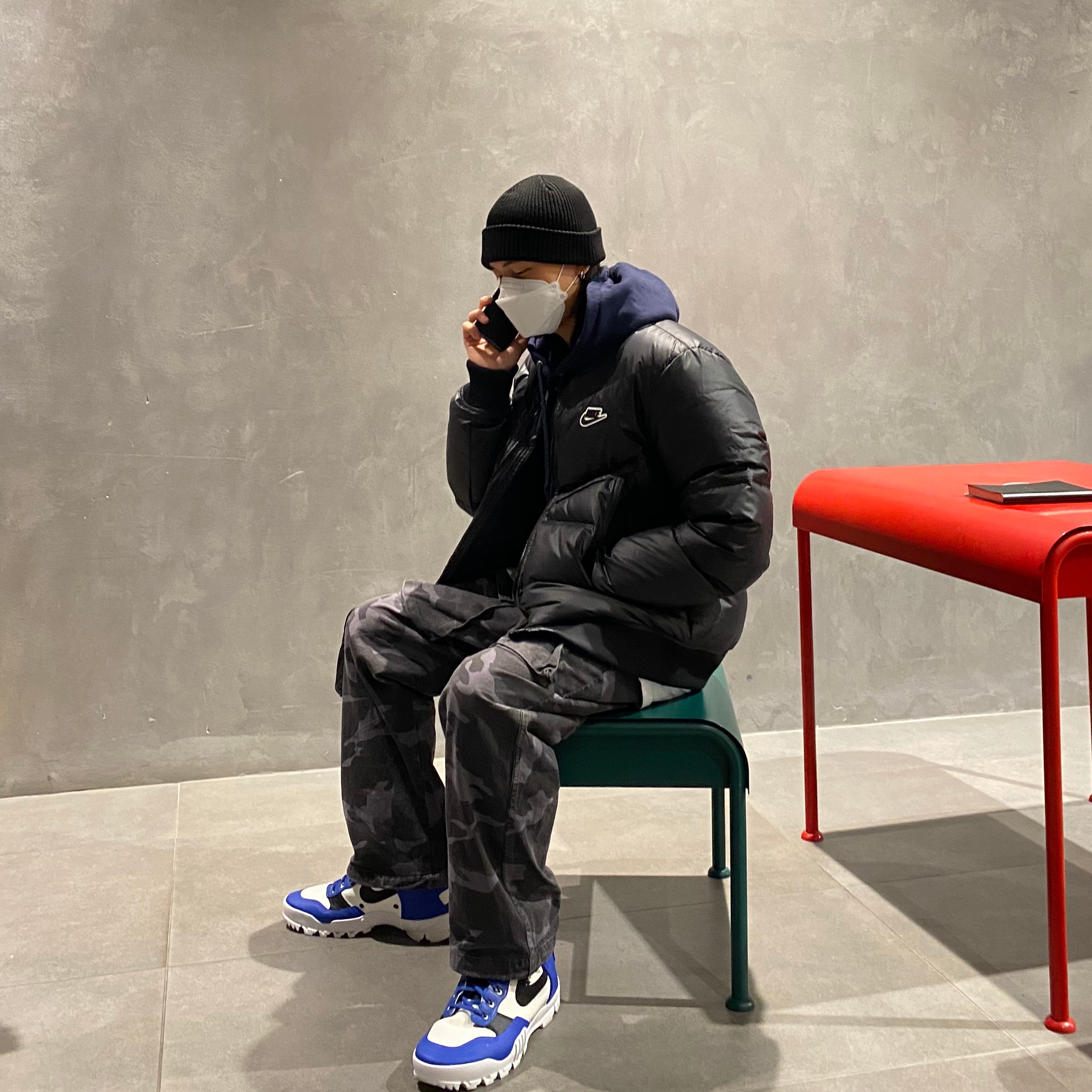Nike x Undercover SFB Jungle Dunk White 착용 스타일