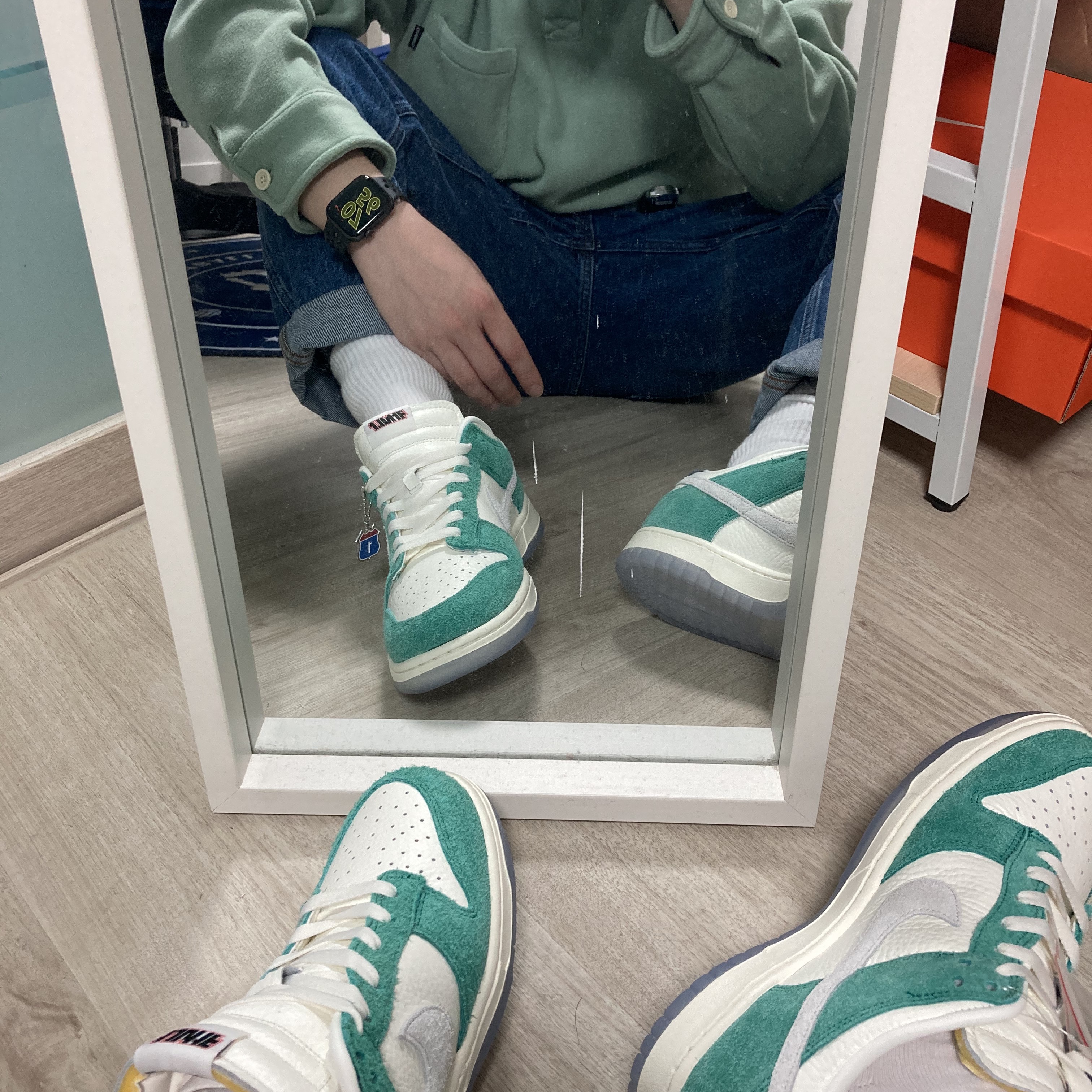 Nike x Kasina Dunk Low Road Sign - Kasina Exclusive 착용 스타일
