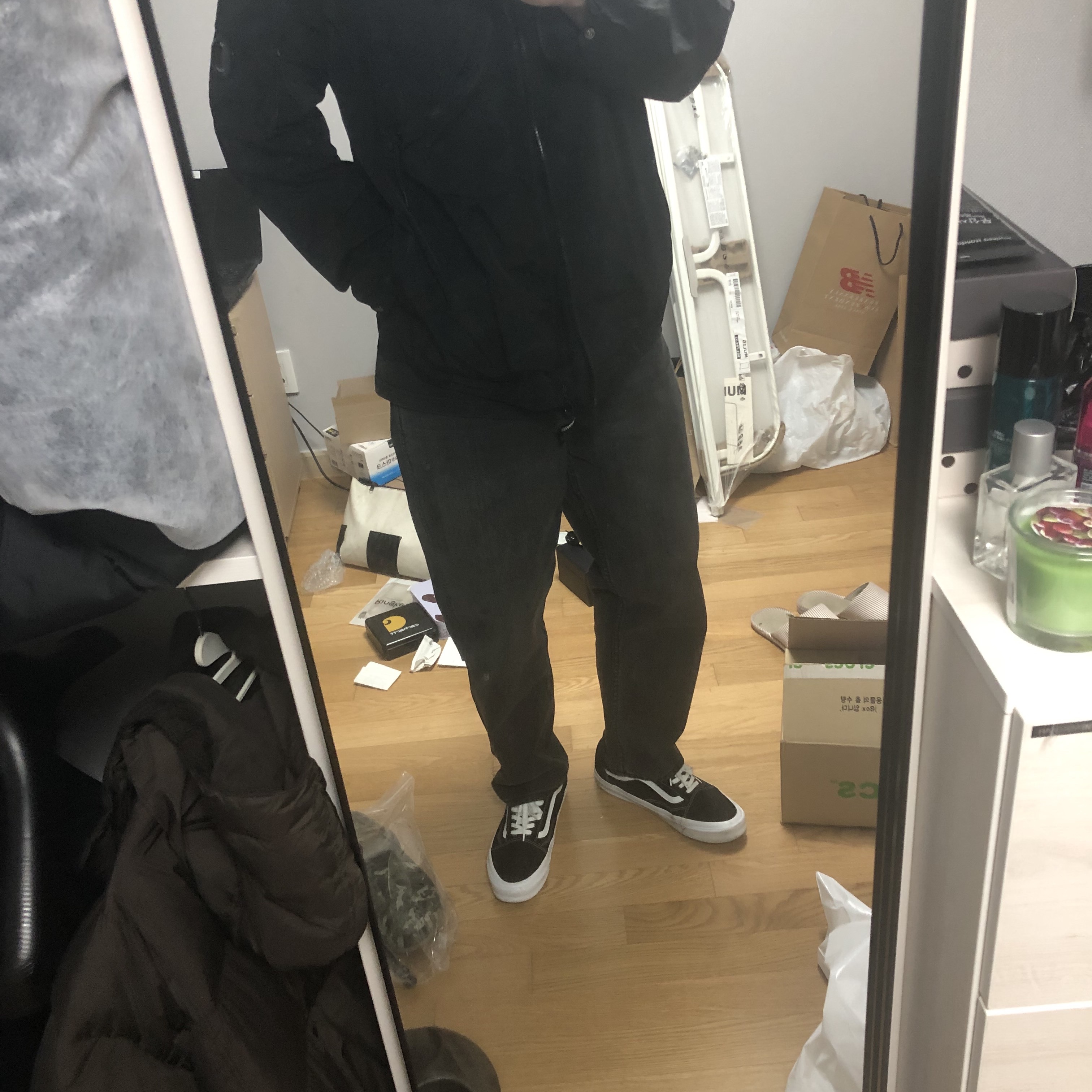 Vans Vault OG Old Skool LX Black 착용 스타일