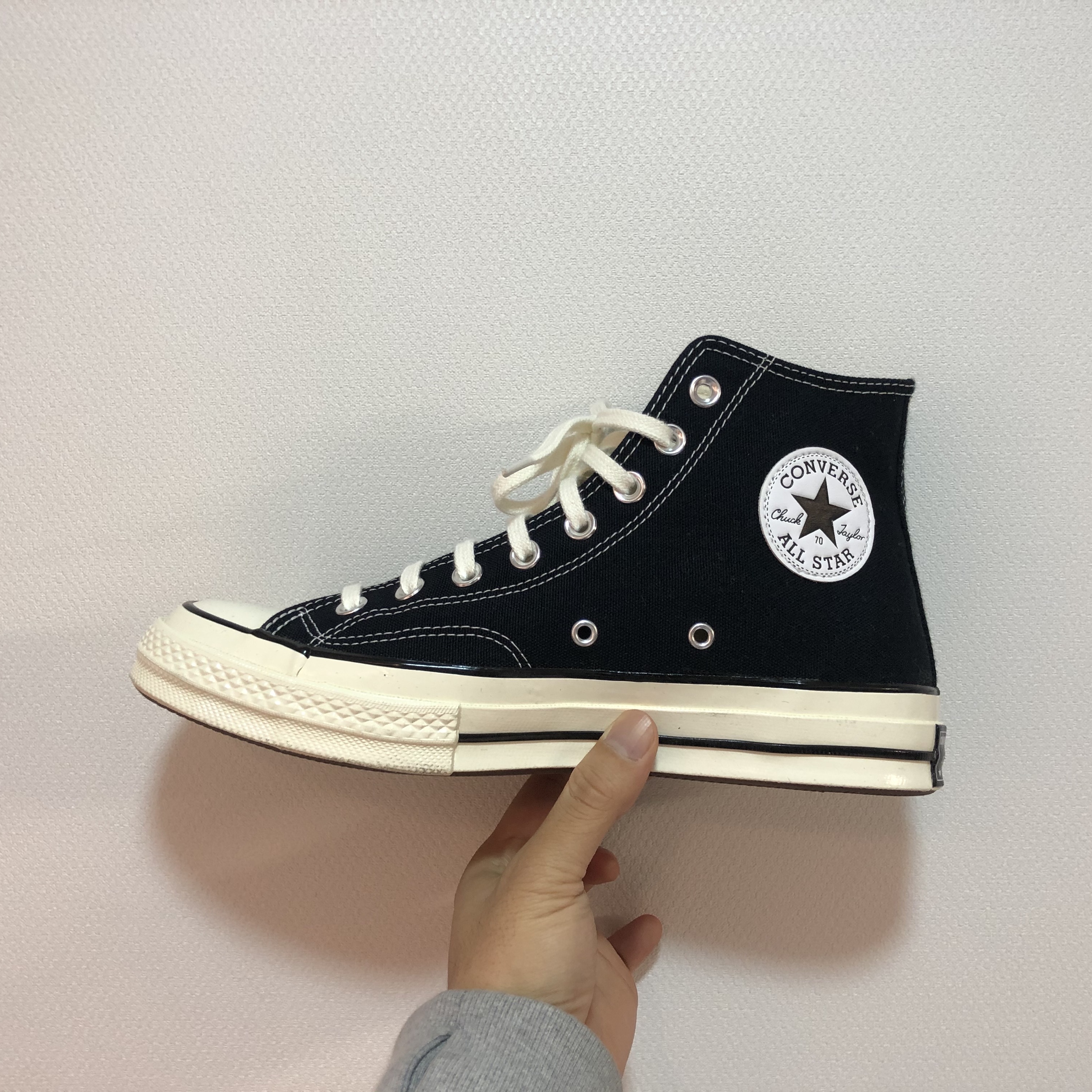 Converse Chuck 70 Hi Black 착용 스타일