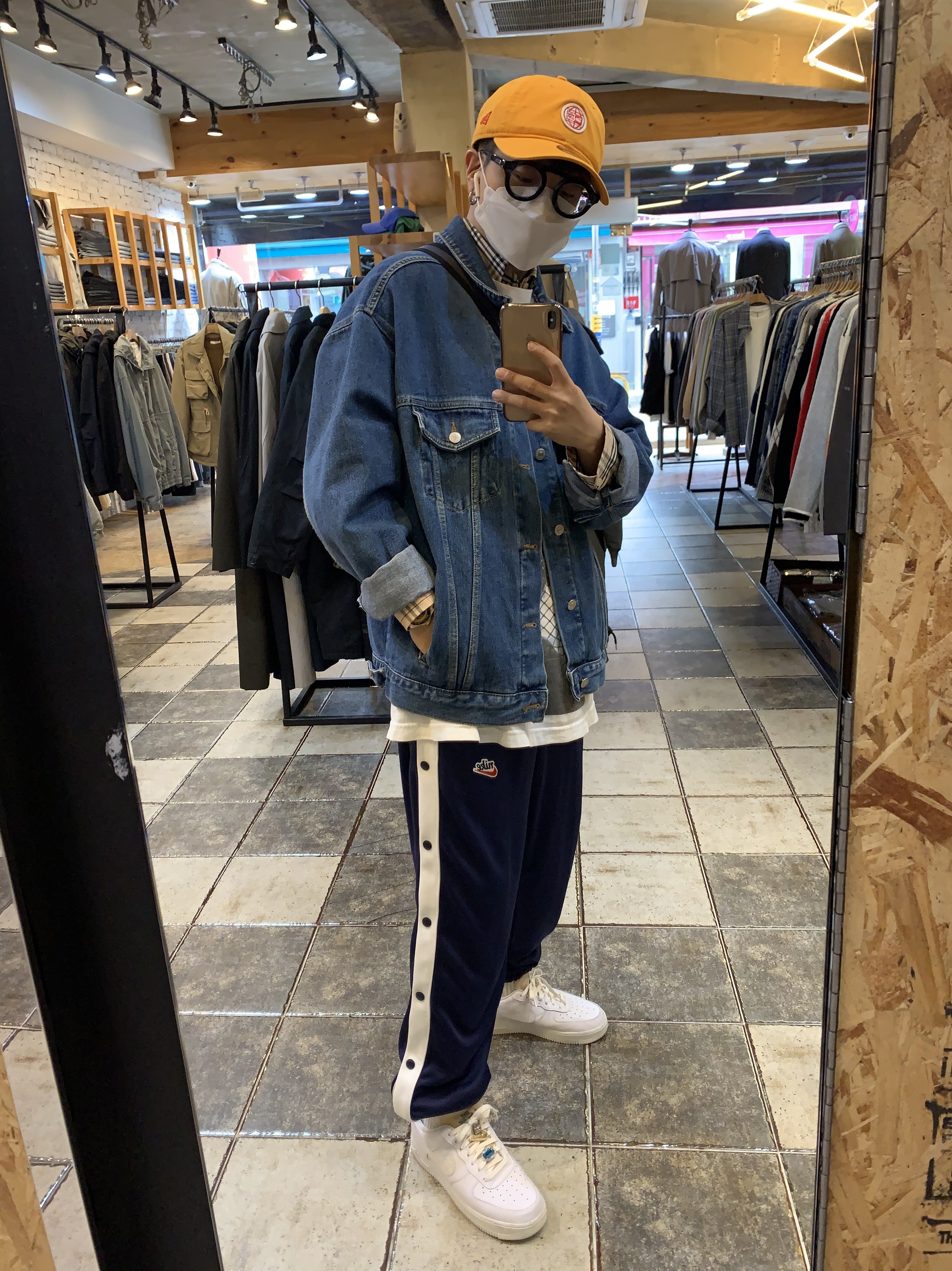 (W) Nike Air Force 1 Low Bling 착용 스타일
