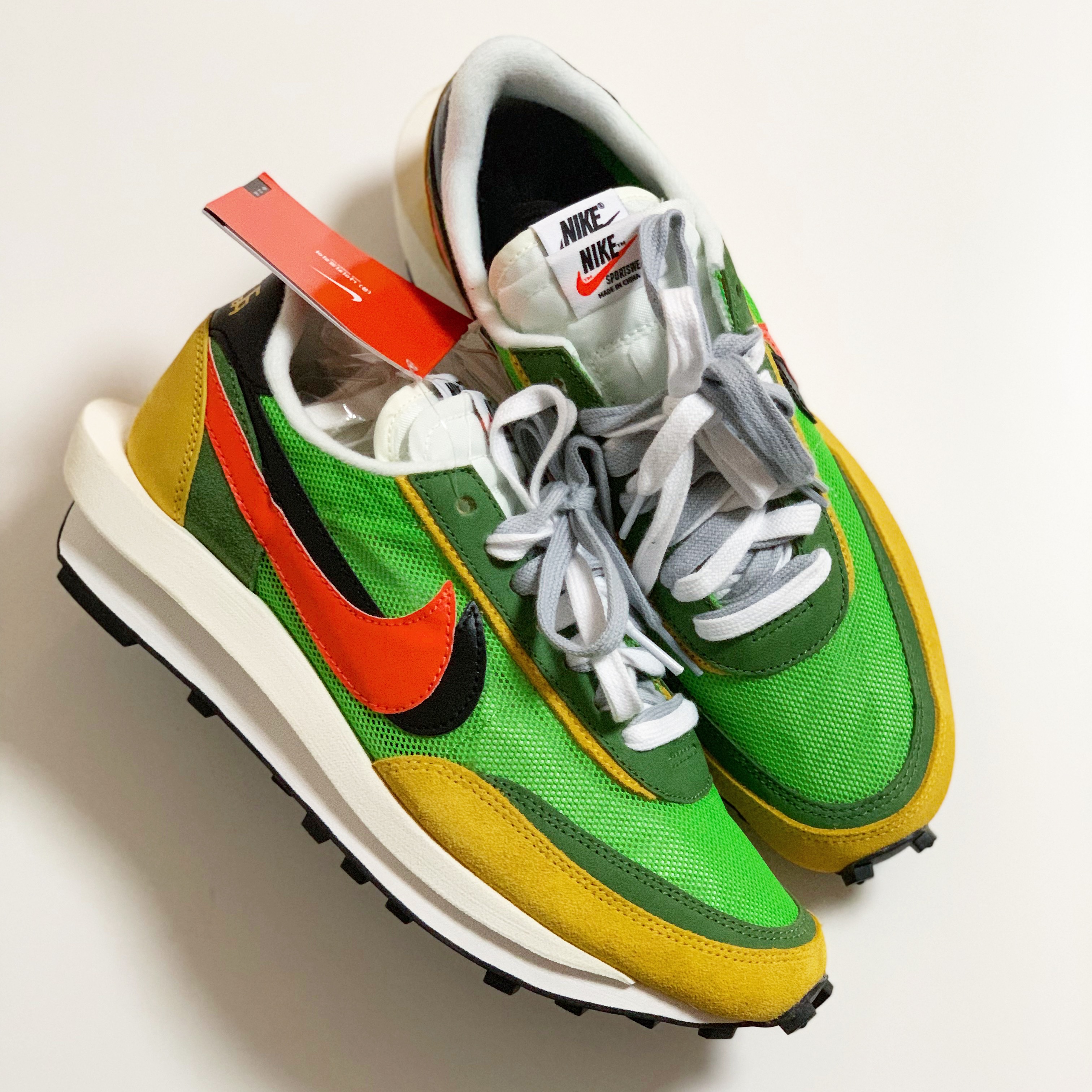 Nike x Sacai LDWaffle Green Multi 착용 스타일